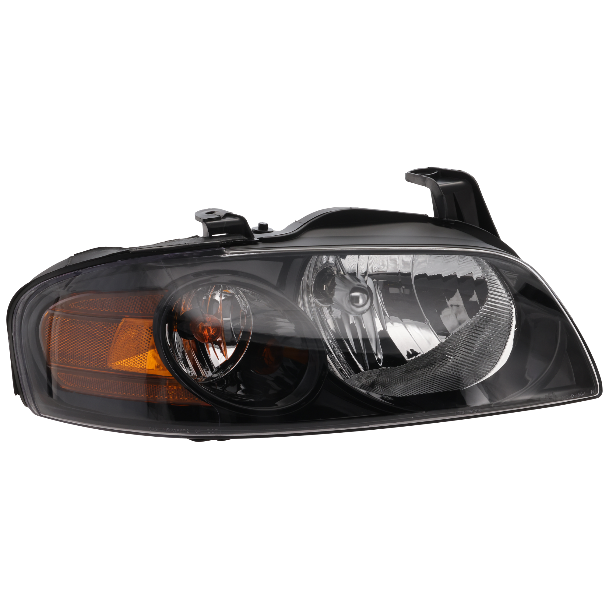AM SENTRA 04-06 HEAD LAMP RH Assembly Halogen Black Interior SE R SE R Spec V Models SKU N100121 Partslink NI2503153 OEM 260106Z825