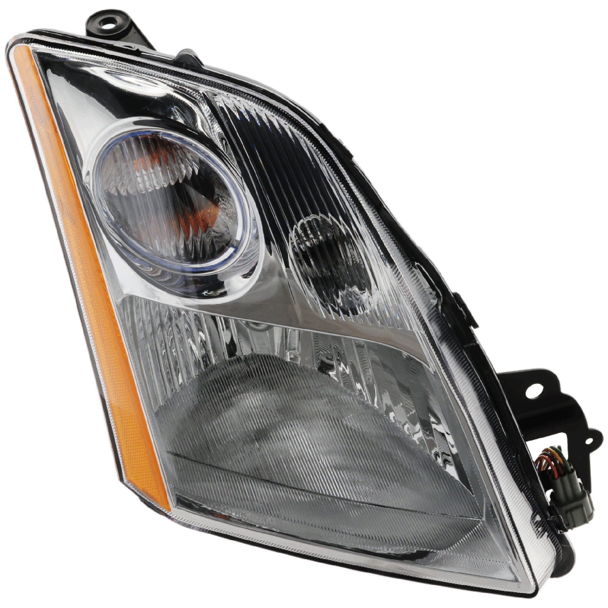 AM SENTRA 07-09 HEAD LAMP RH Assembly Halogen 2.0L Eng Base S SL SR Models CAPA SKU N100143Q Partslink NI2503163C OEM 26010ET000