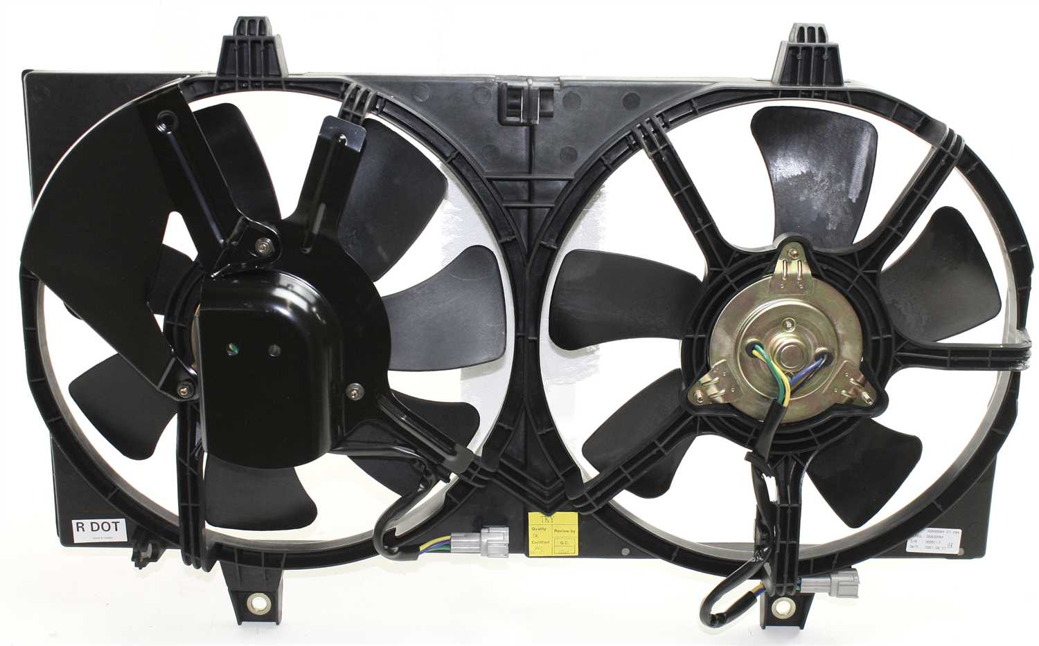 AM SENTRA 00-01 RADIATOR FAN SHROUD ASSEMBLY w Air Conditioning 1.8-2.0L Eng SKU N160914 Partslink NI3115102 OEM 214816M100