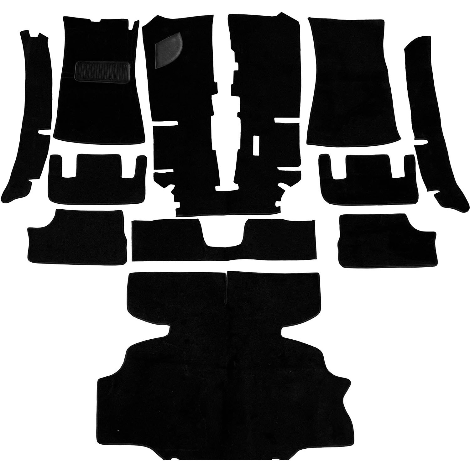 AM 2 Doors Coupe Navy Nylon Cut Pile 11 Piece Kit SKU NEWF24A11251840