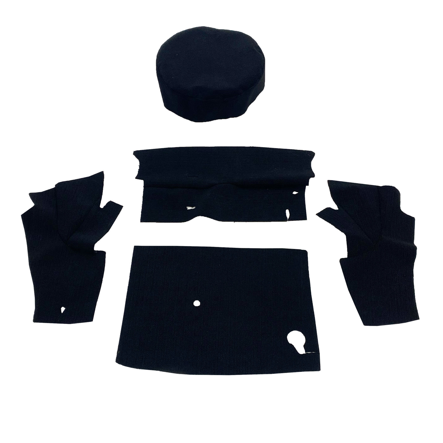 AM 2 Doors Black Poly Cut Pile SKU NEWF57A203351