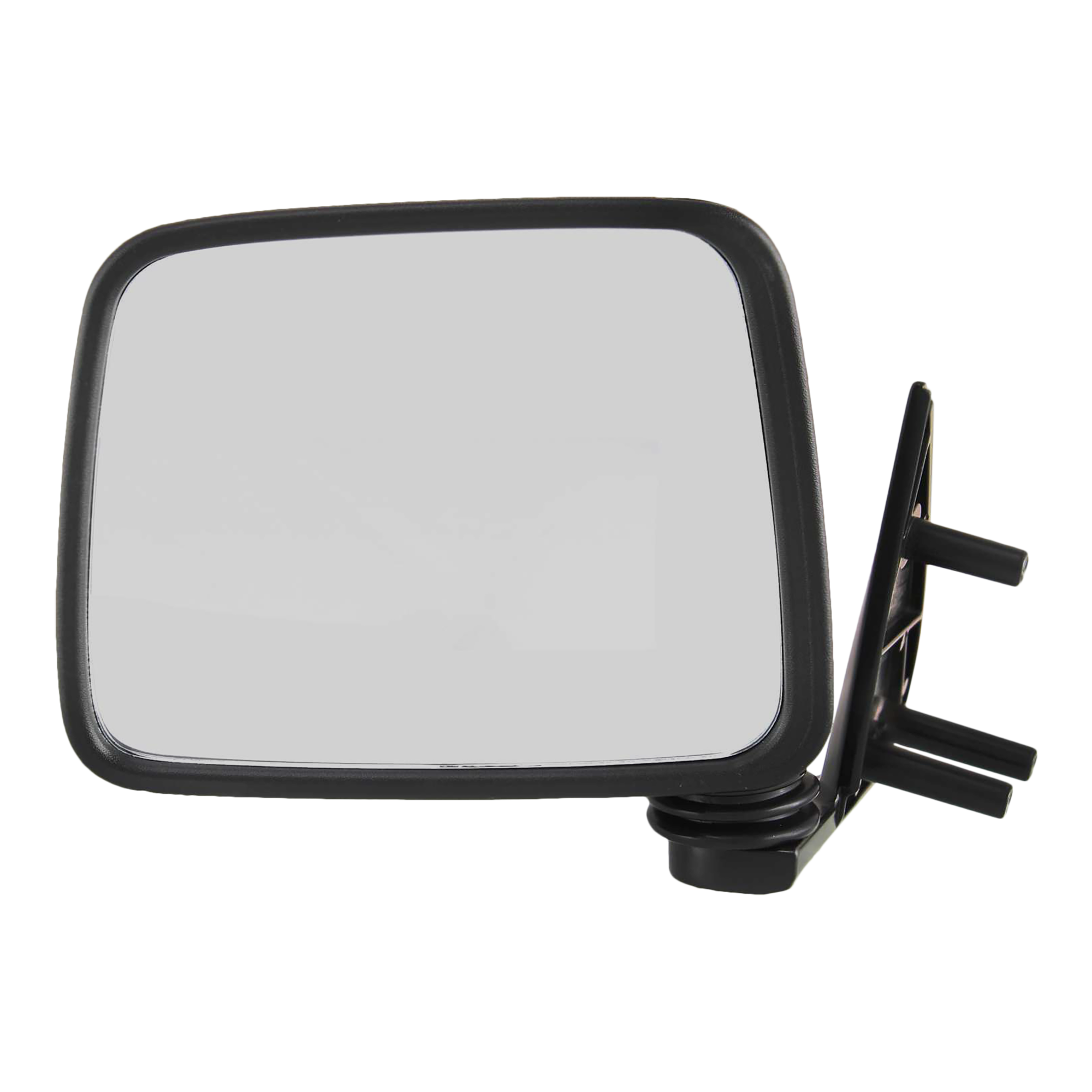 AM NISSAN PICKUP 86-97 MIRROR LH Manual Adjust Manual Folding Non Heated Paintable Pedestal Mount Type SKU NS10L Partslink NI1320106 OEM 9630211G7A