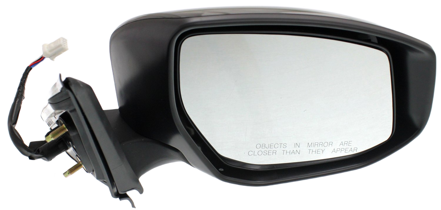 AM ALTIMA 13-18 MIRROR RH Power Manual Folding Heated Paintable w In housing Signal Light No Auto dimming BSD and Memory SKU NS127ER S Partslink NI1321225 OEM 963013TH3A