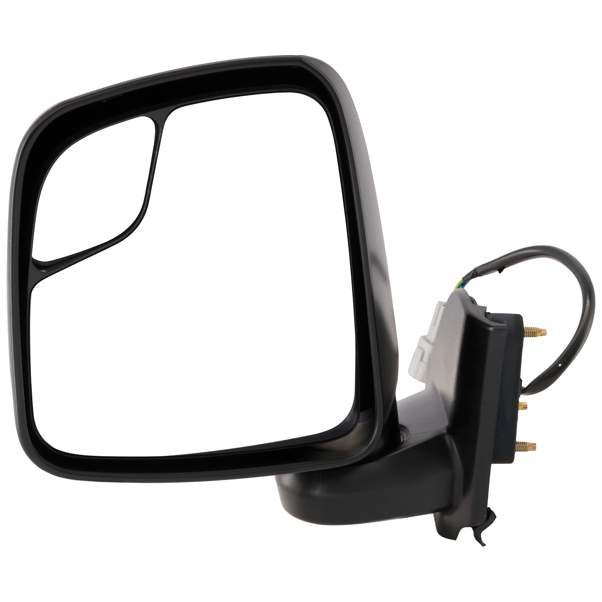AM NV200-13-21 MIRROR LH Non Towing Power Manual Folding Heated Textured w o Appearance Package SV Model SKU NS140EL Partslink NI1320246 OEM 963023LM0D
