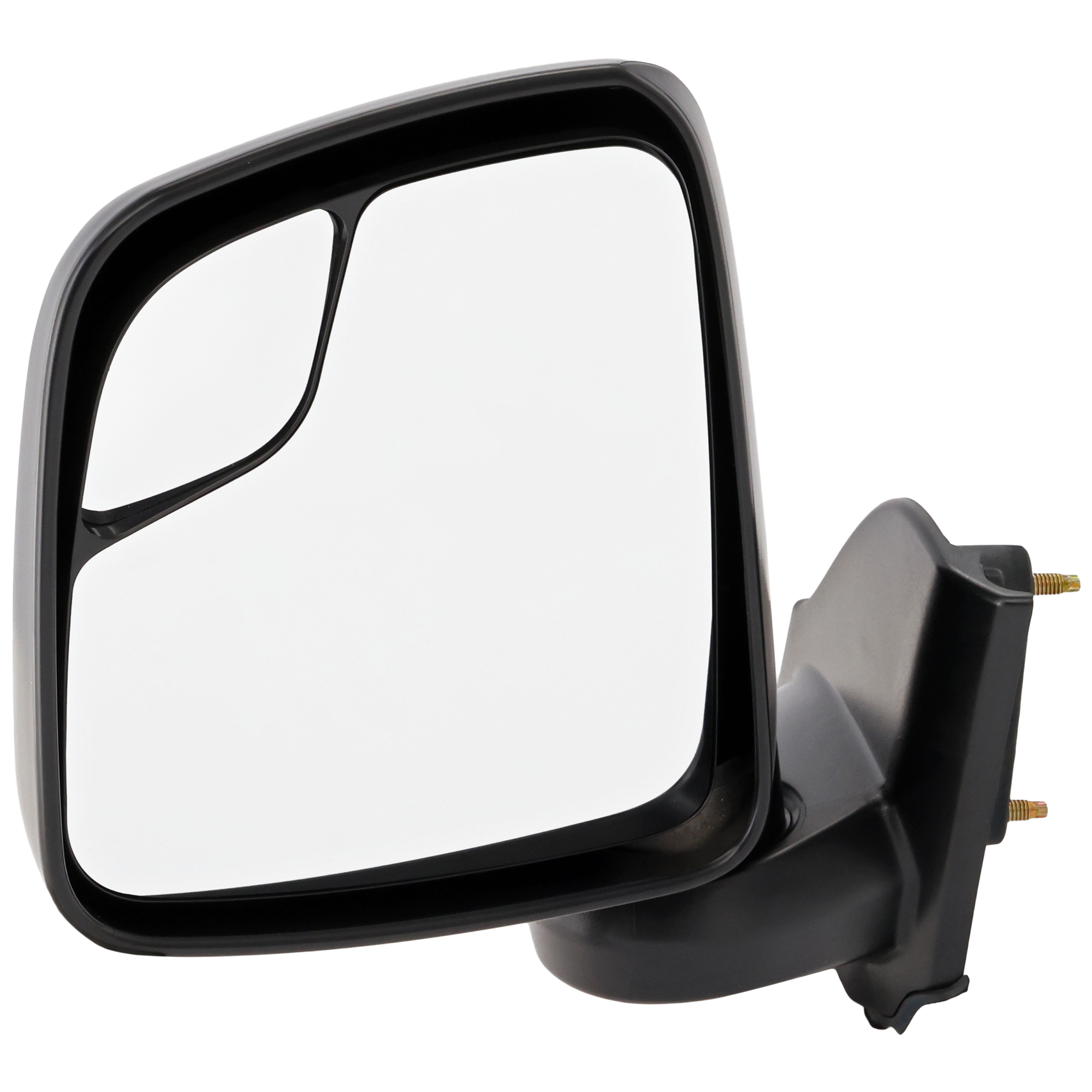 AM NV200-13-21 MIRROR LH Non Towing Manual Adjust Manual Folding Non Heated Textured S Model SKU NS140L Partslink NI1320245 OEM 963023LM0A