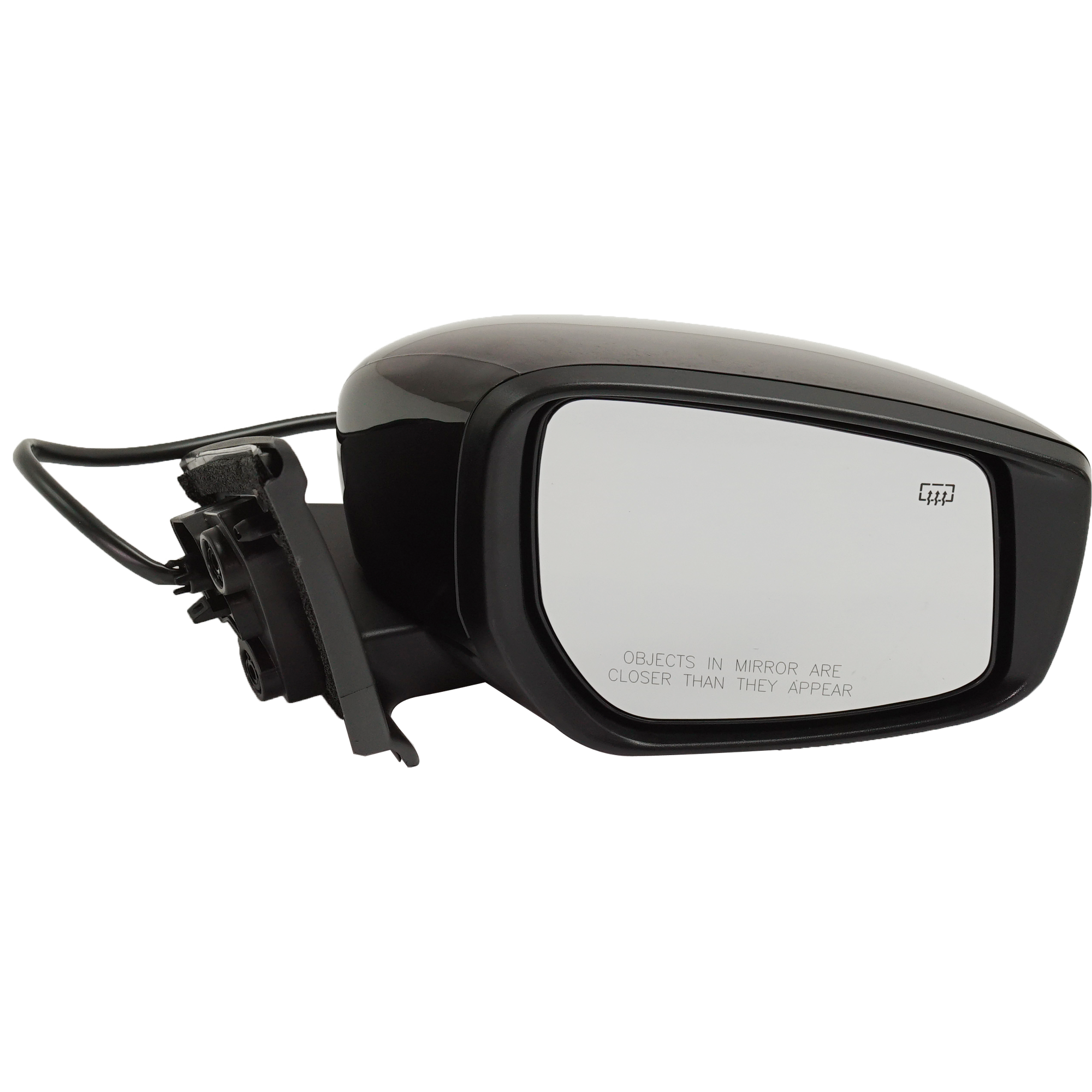 AM KICKS 18-19 MIRROR RH Power Manual Folding Heated Paintable No BSD and Signal Light SV Model SKU NS165ER Partslink NI1321295 OEM 963015RL0C PFM
