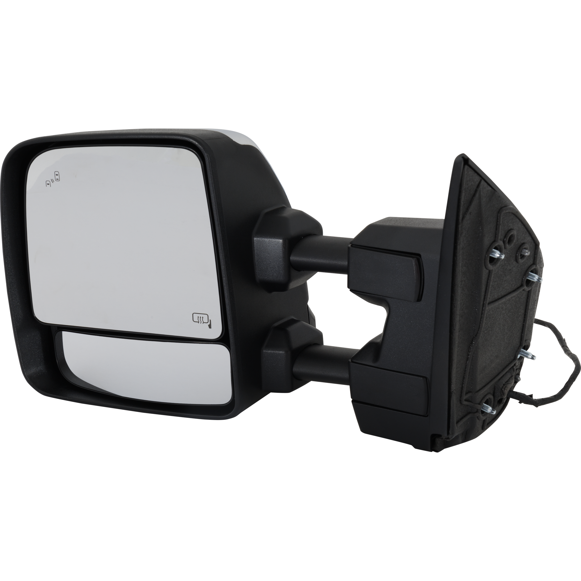 AM TITAN XD 16-19 TOWING MIRROR LH Upper Power Lower Manual Adjust Manual Folding and Extending Heated Upper Glass Chrome w BSD No Auto dimming Crew Cab SL Model SKU NS193EL S Partslink NI1320309 OEM 96302EZ91E