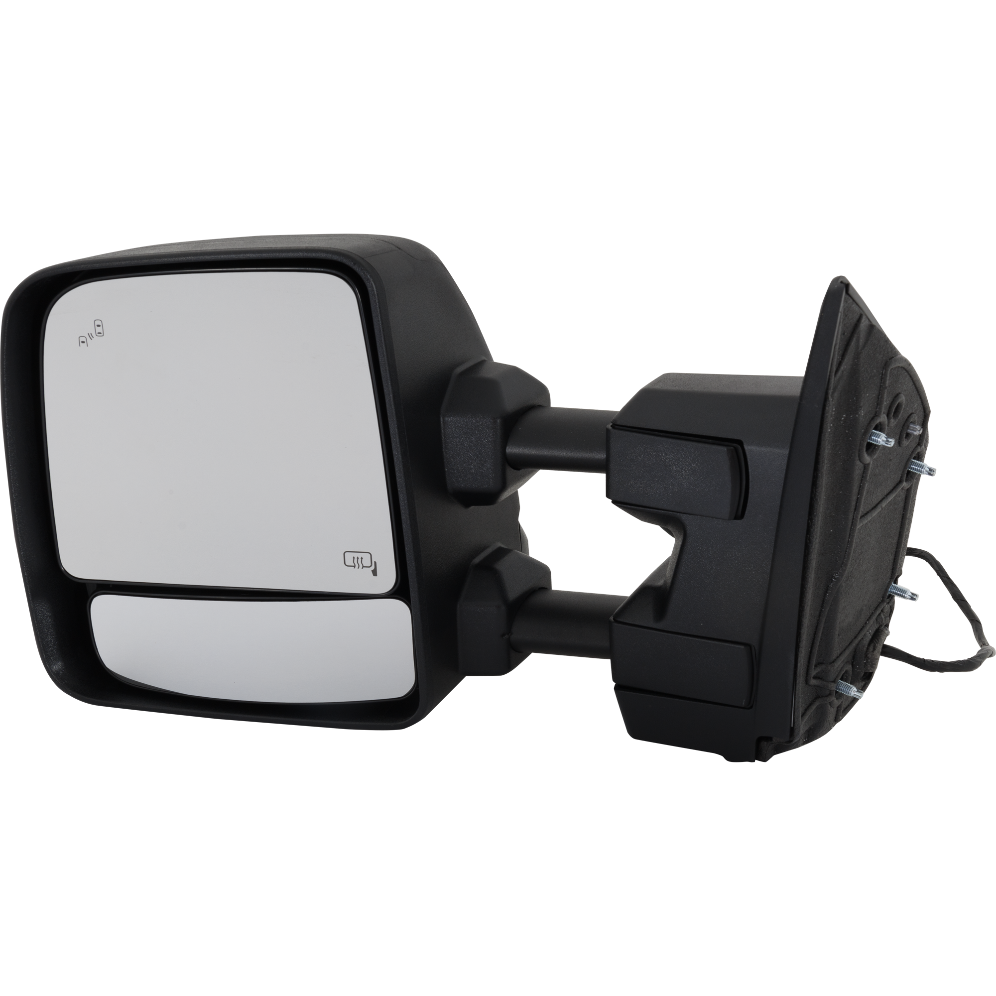 AM TITAN 17-19 TITAN XD 17-21 TOWING MIRROR LH Upper Power Lower Manual Adjust Manual Folding and Extending Heated Upper Glass Textured w BSD Memory Puddle Light and Signal Light SKU NS196EL S Partslink NI1320310 OEM 963029FS1E PFM