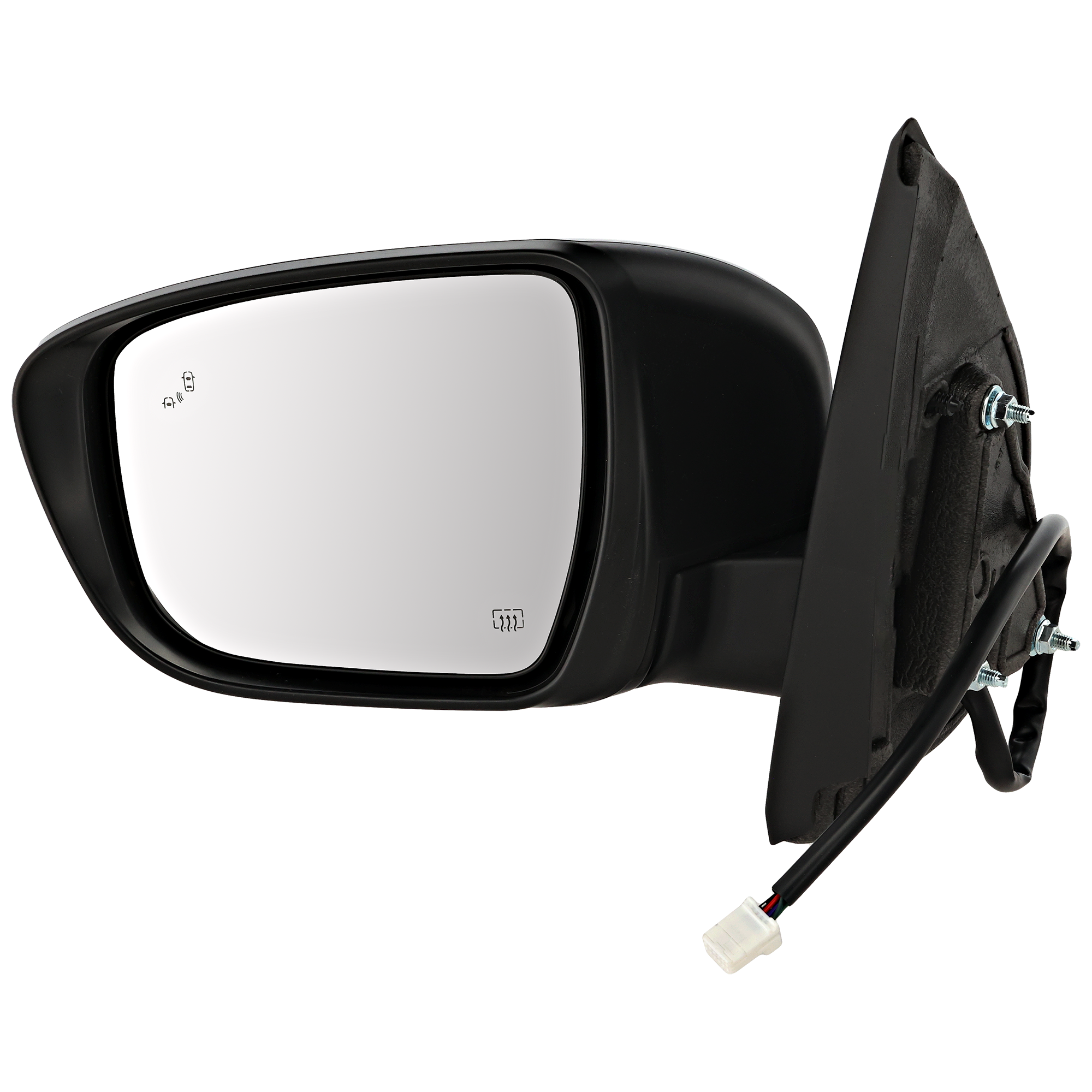 AM FRONTIER 22-24 MIRROR LH Power Manual Folding Heated Paintable w BSD Turn Signal Light No Memory Puddle Light Auto Dimming Crew Extended Cab SKU NS216EL S Partslink NI1320339 OEM 963029BU2A PFM
