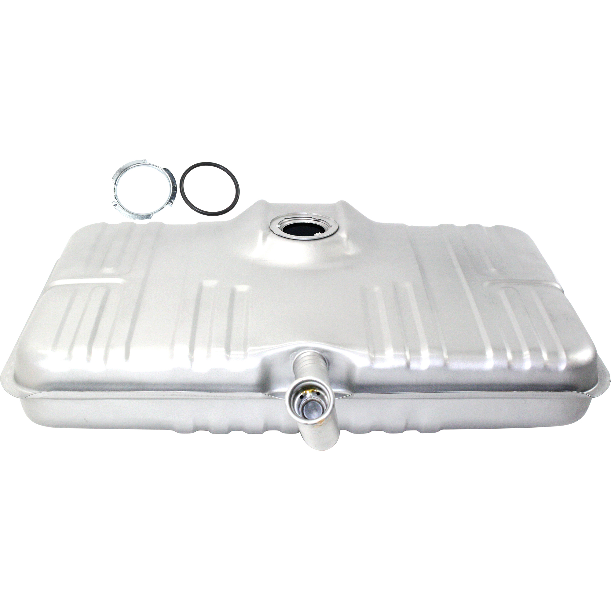 AM OLDSMOBILE 98-77-79 FUEL TANK Steel Silver 24 Gal. 91 Liters 39-3-4 x 26-1-2 x 10 in. w o seals SKU O670101 Partslink GM3900117 OEM 559455