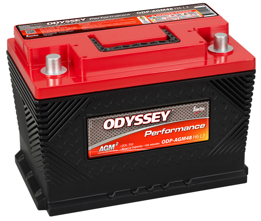 AM ODP AGM48 H6 L3ODYSSEY Performance Series Battery SKU ODYODP AGM48H6L3