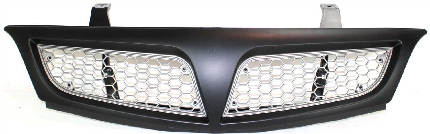 AM MONTANA VAN 01-05 GRILLE Painted Black Shell Painted Silver Insert SKU P070101 Partslink GM1200469 OEM 12335561