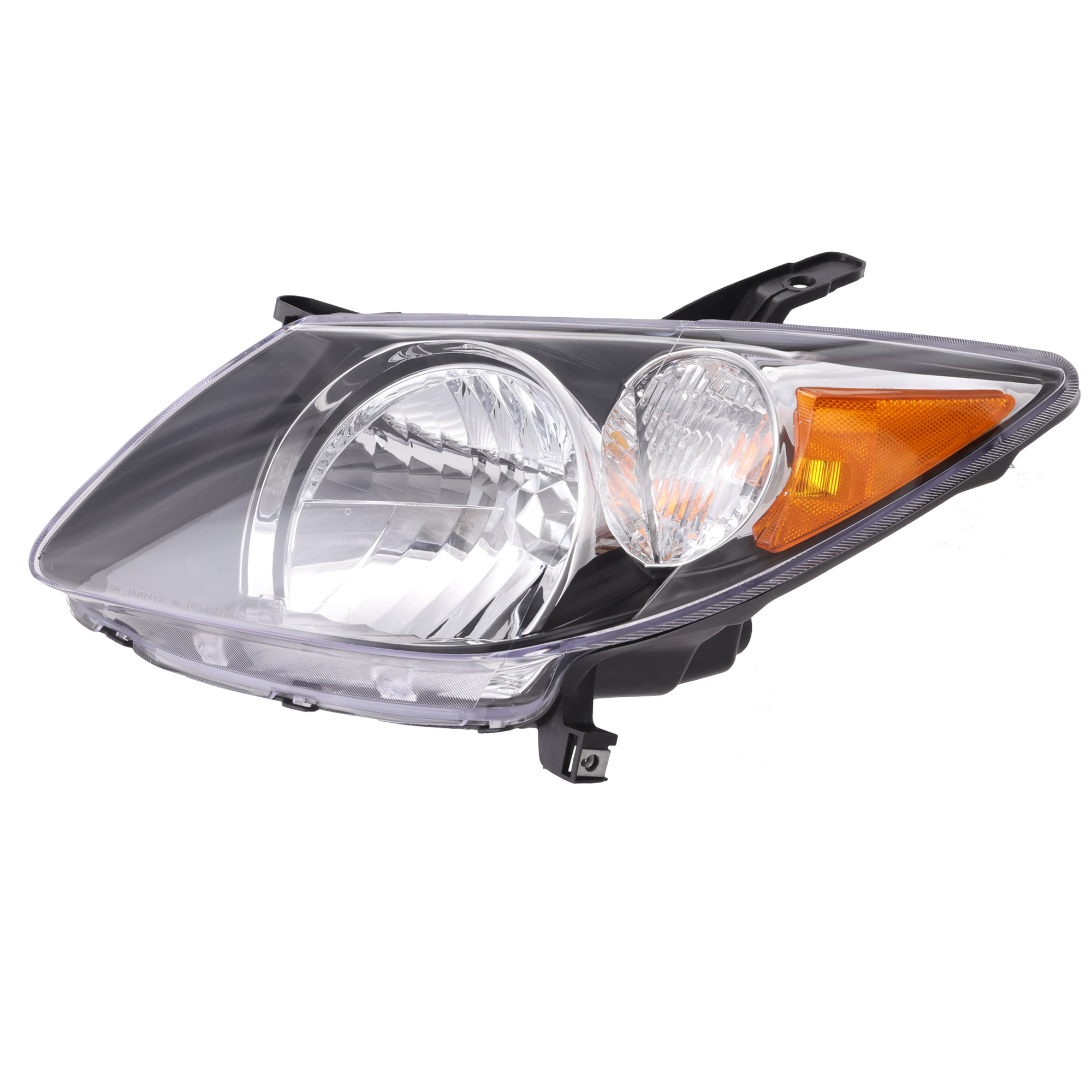 AM VIBE 03-04 HEAD LAMP LH Assembly Halogen Black Interior SKU P100106 Partslink GM2502238 OEM 88969943