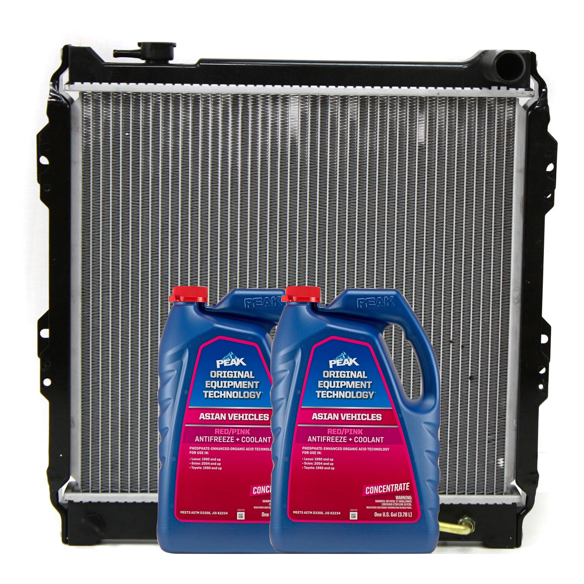 AM 4RUNNER 88-95 RADIATOR 3 pc Kit includes Coolant Antifreeze SKU P1190-86-374ROEM 2
