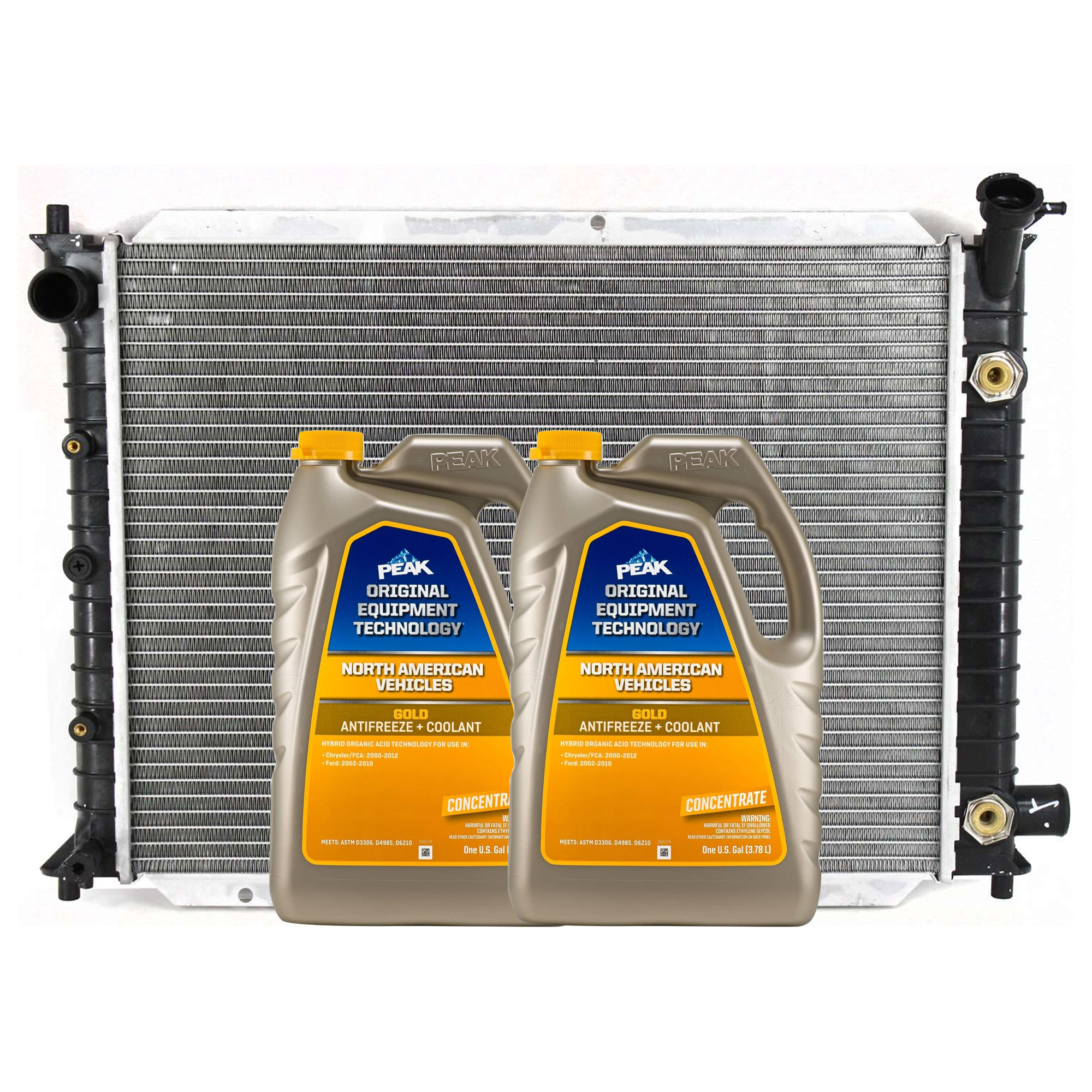 AM ESCORT 98-98 RADIATOR 3 pc Kit includes Coolant Antifreeze SKU P1273-86-734GOEM 2