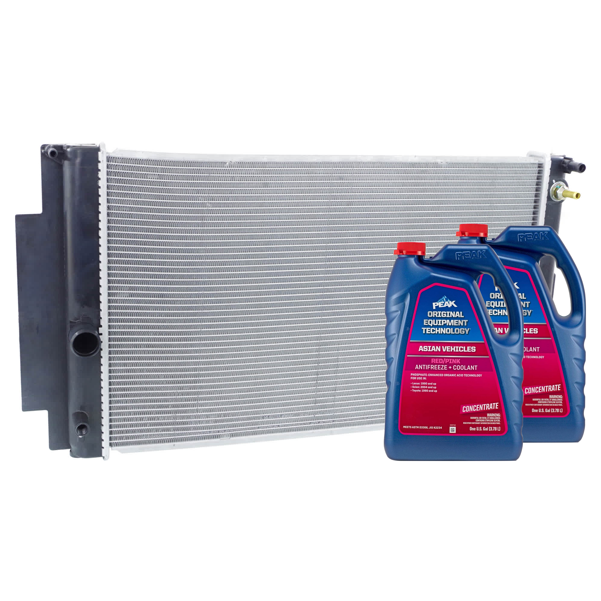 AM XB 08-15 RADIATOR 3 pc Kit includes Coolant Antifreeze SKU P13001-86-174POEM 2