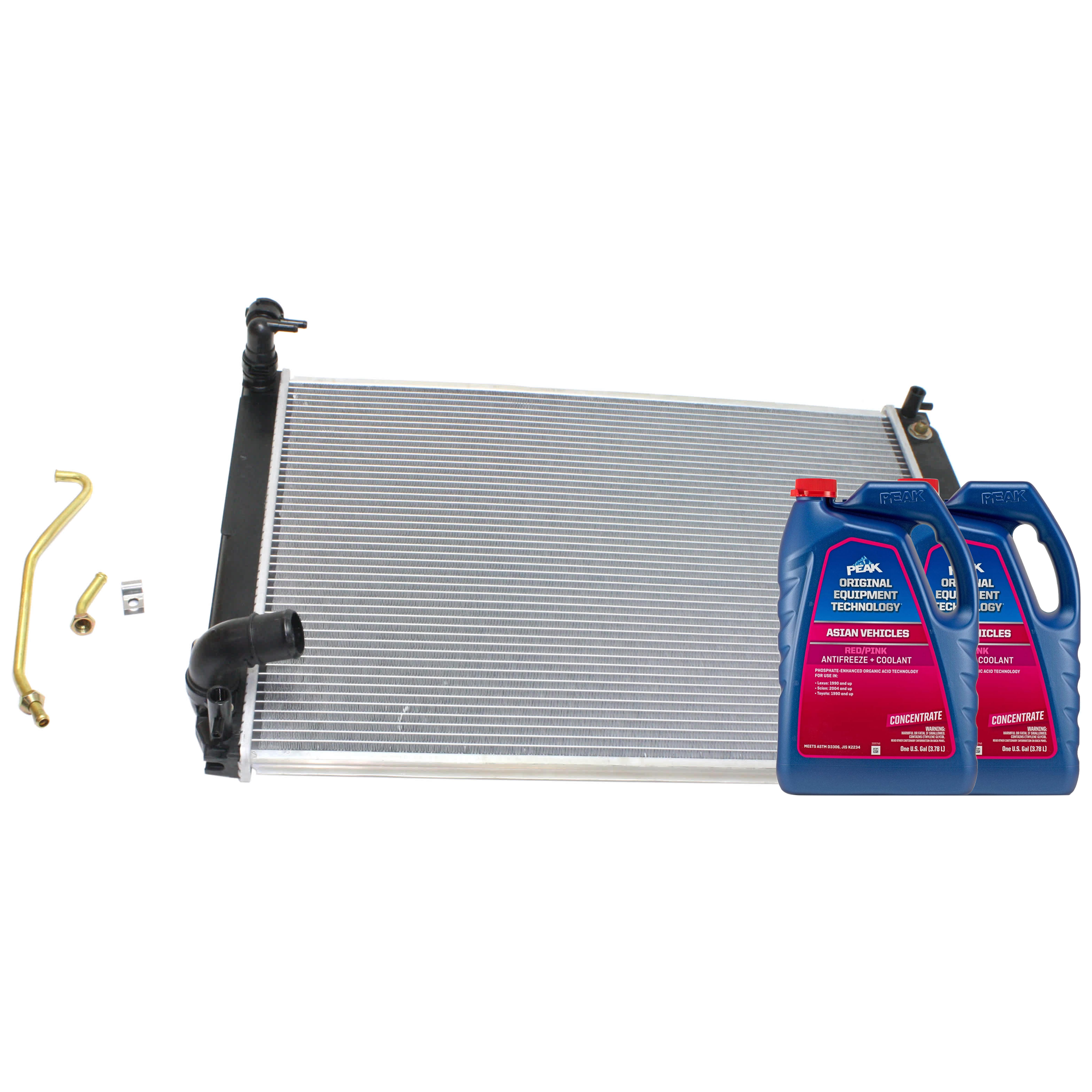AM RX350-07-09 RADIATOR 3 pc Kit with Coolant Antifreeze SKU P13019-86-174POEM 2