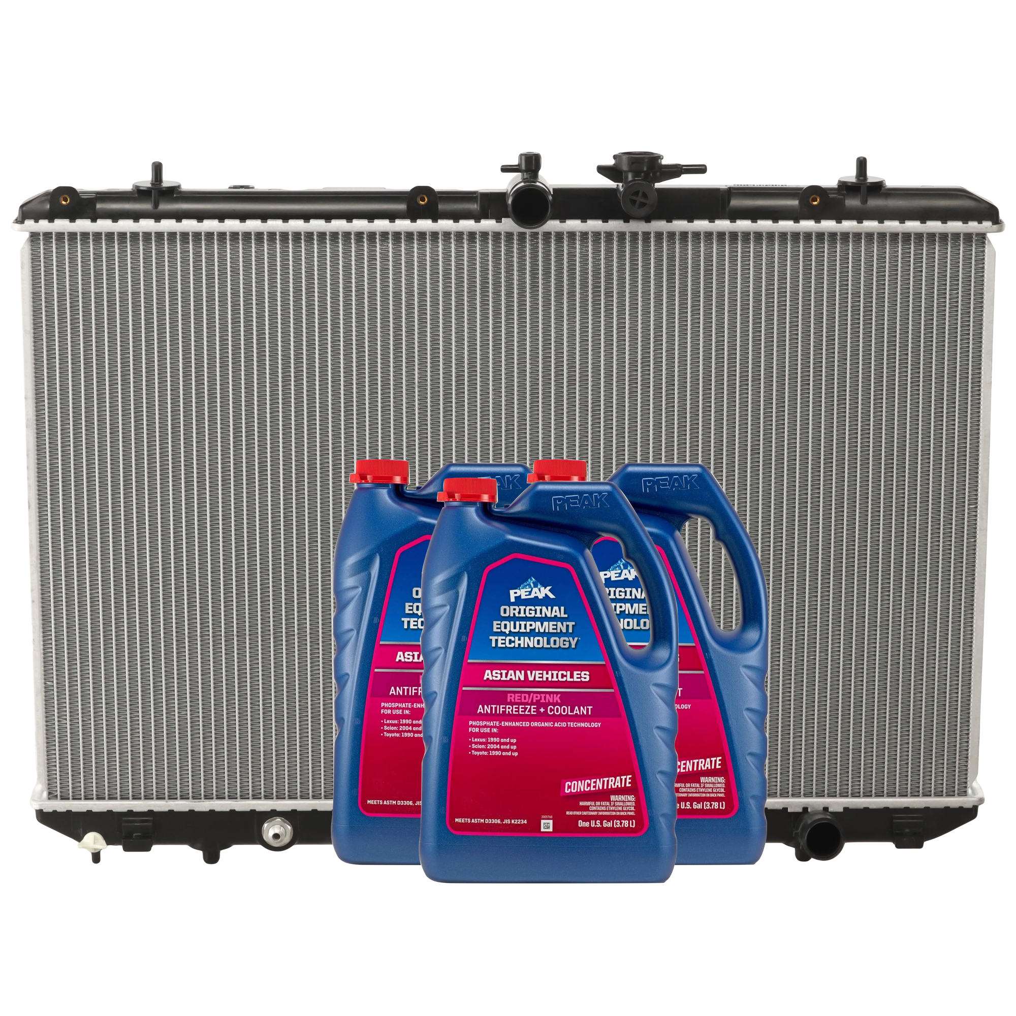 AM HIGHLANDER 08-11 RADIATOR 4 pc Kit includes Coolant Antifreeze SKU P13024-86-174POEM 3