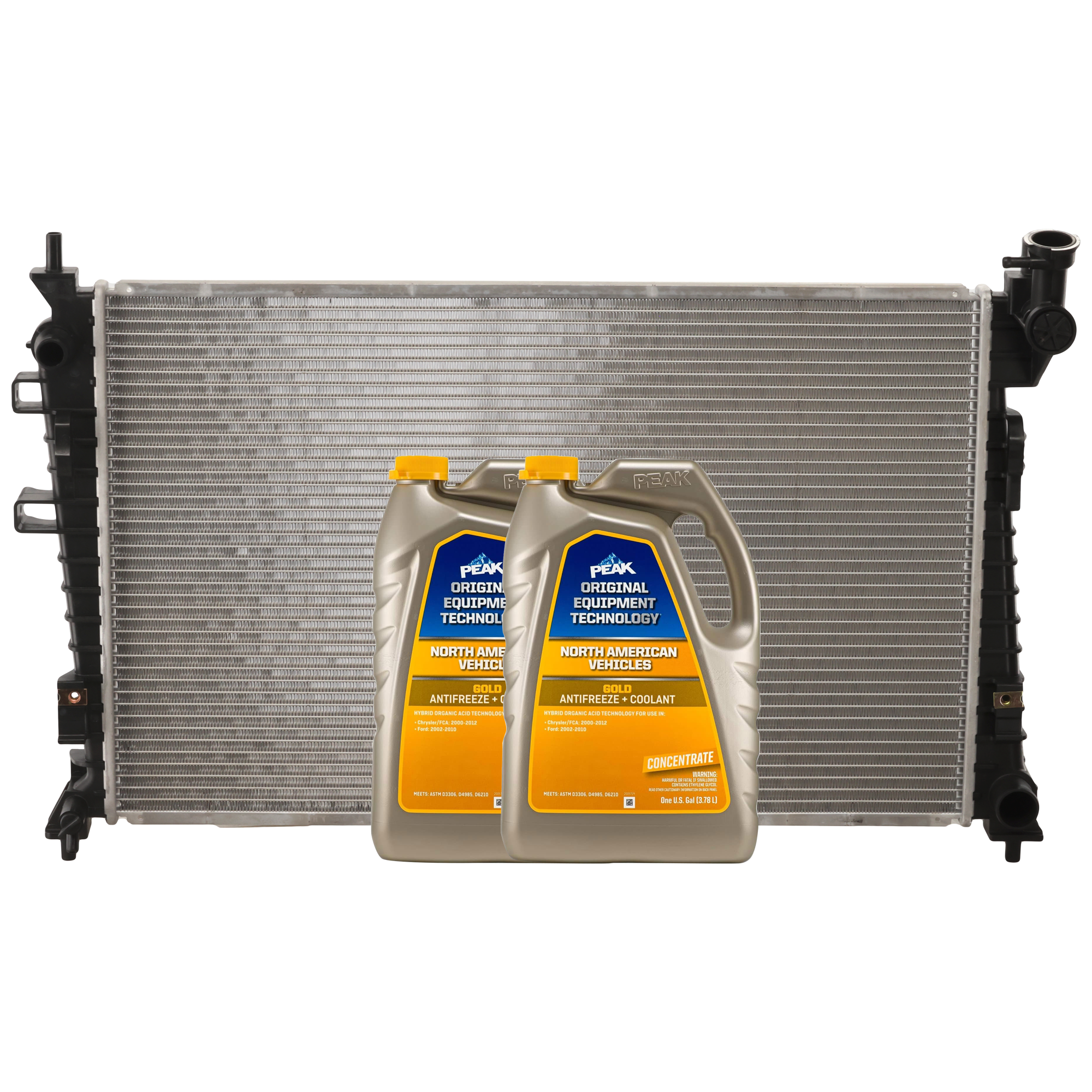 AM FOCUS 09-09 RADIATOR 3 pc Kit includes Coolant Antifreeze SKU P13087-86-734GOEM 2