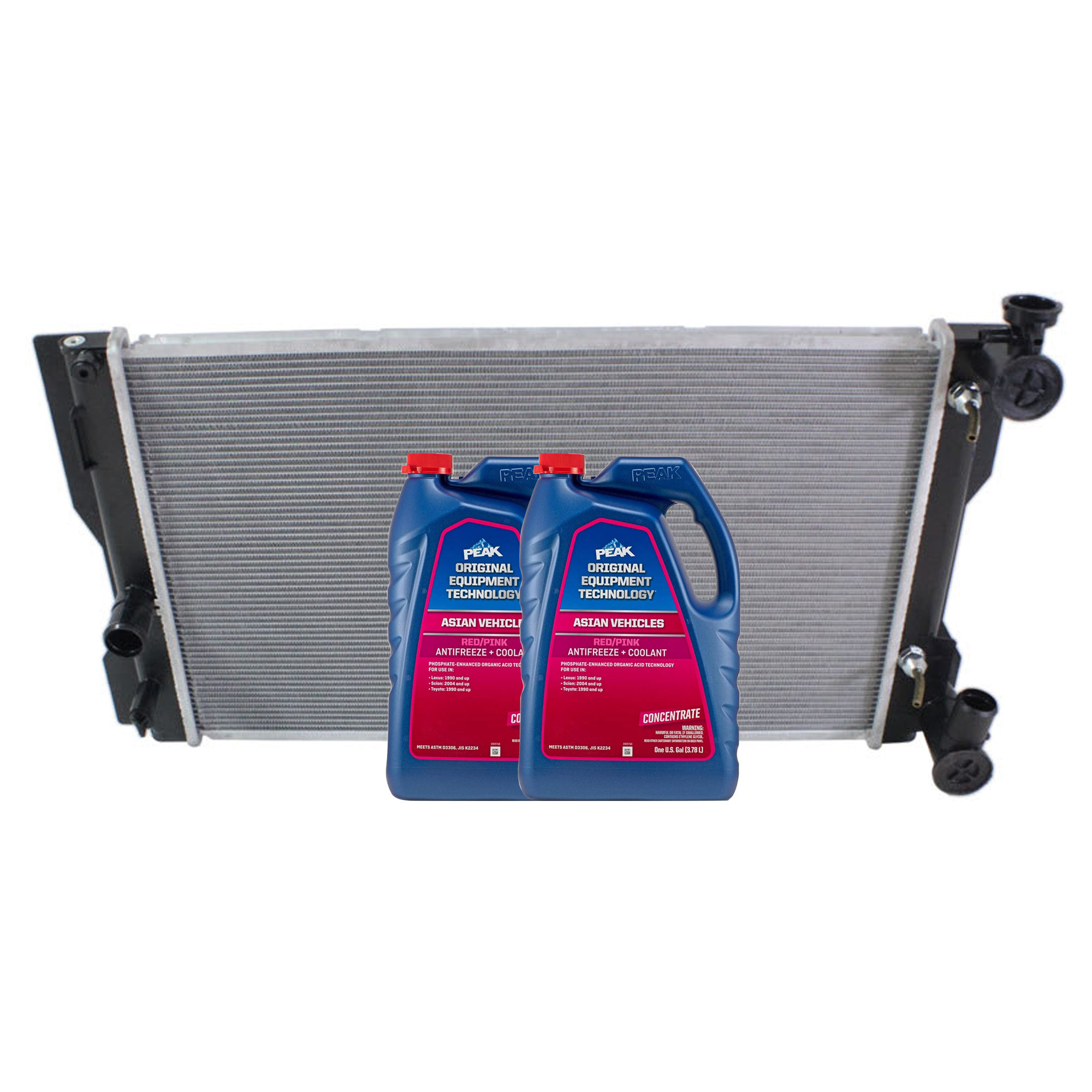AM COROLLA 09-13 RADIATOR 3 pc Kit includes Coolant Antifreeze SKU P13152-86-174POEM 2