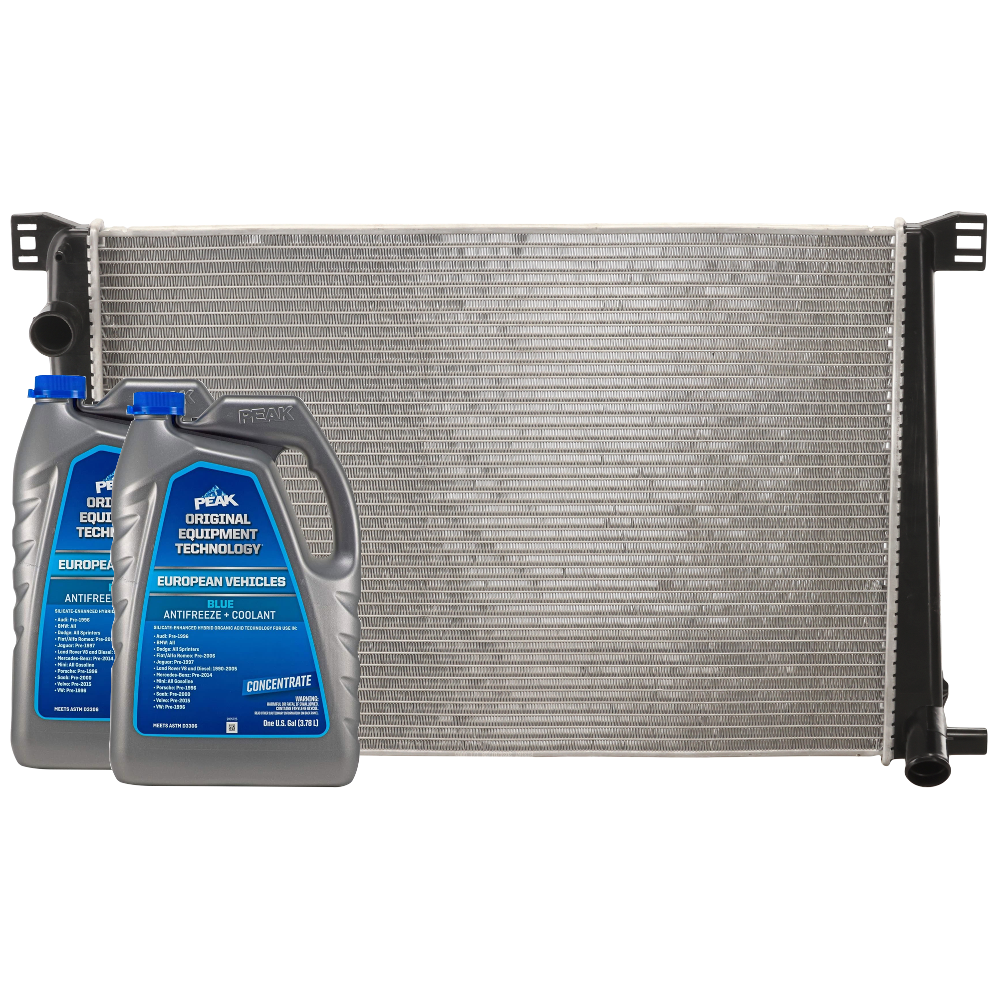 AM COOPER 07-15 COOPER COUNTRYMAN 11-16 RADIATOR 3 pc Kit includes Coolant Antifreeze SKU P13167-86-314BOEME 2