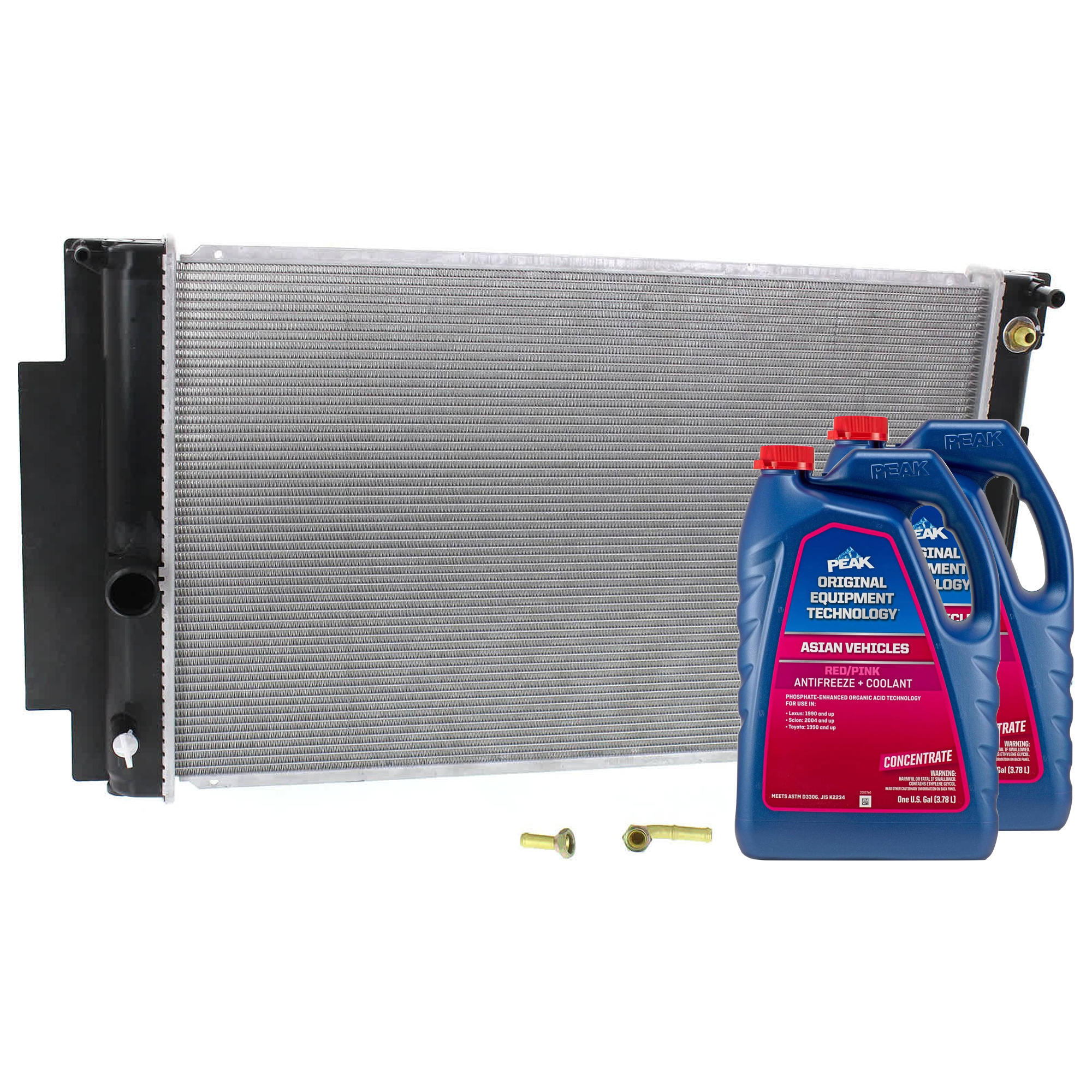 AM TC 11-16 RADIATOR 3 pc Kit includes Coolant Antifreeze SKU P13255-86-174POEM 2