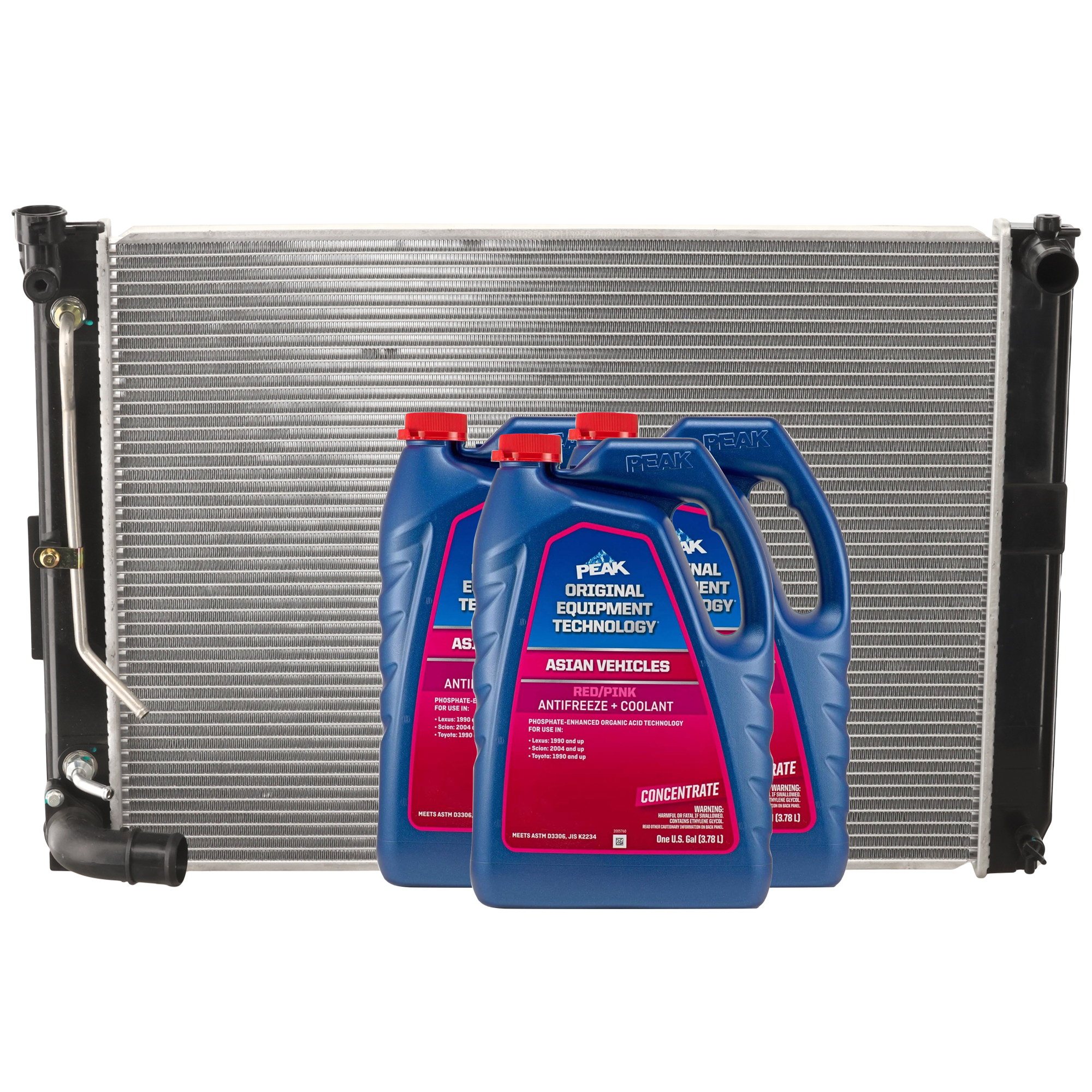 AM RX330-05-06 RADIATOR 4 pc Kit includes Coolant Antifreeze SKU P13256-86-174POEM 3