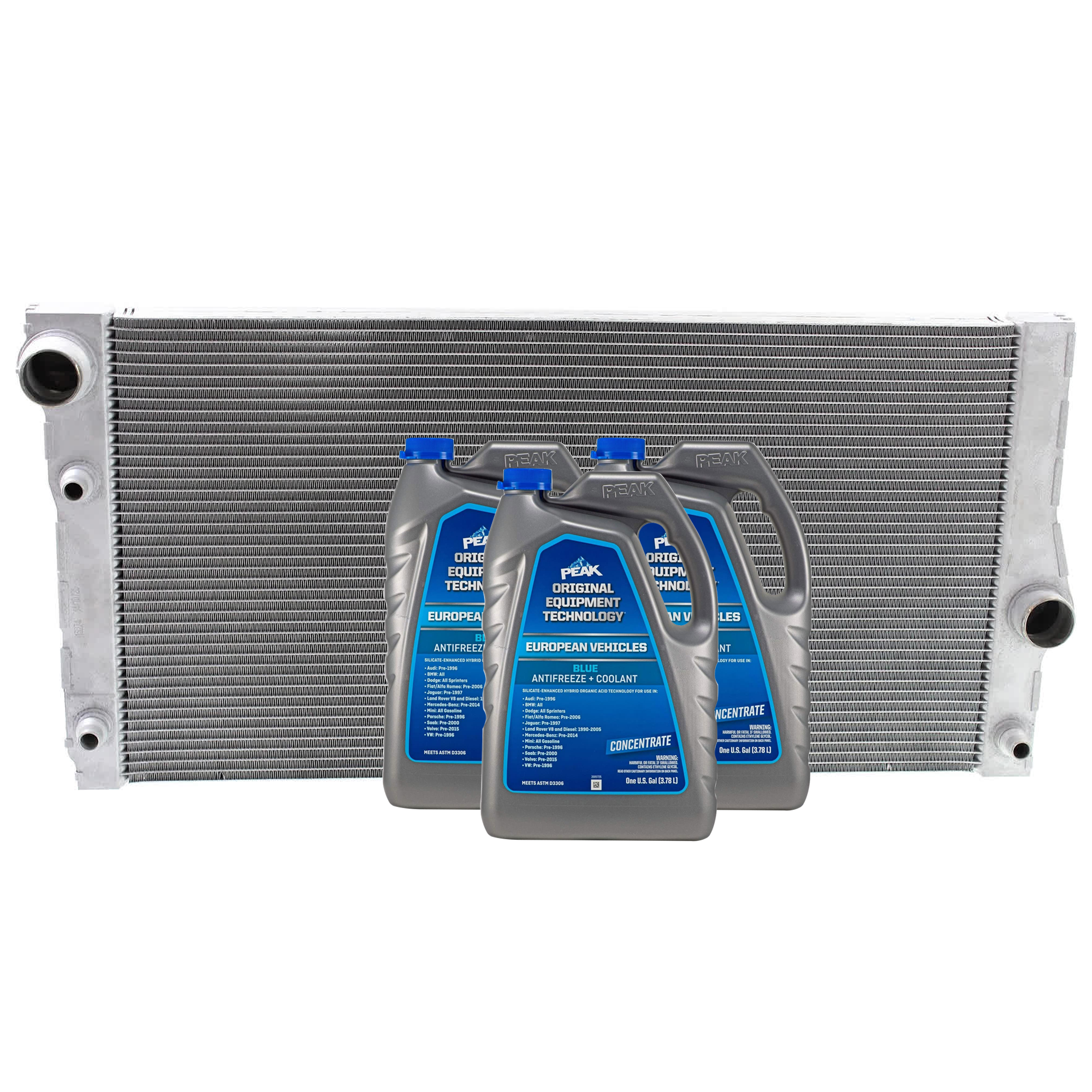 AM 5 SERIES 10-17-740LI 11-12 ACTIVEHYBRID 5-12-16 RADIATOR 4 pc Kit includes Coolant Antifreeze SKU P13274-86-314BOEME 3