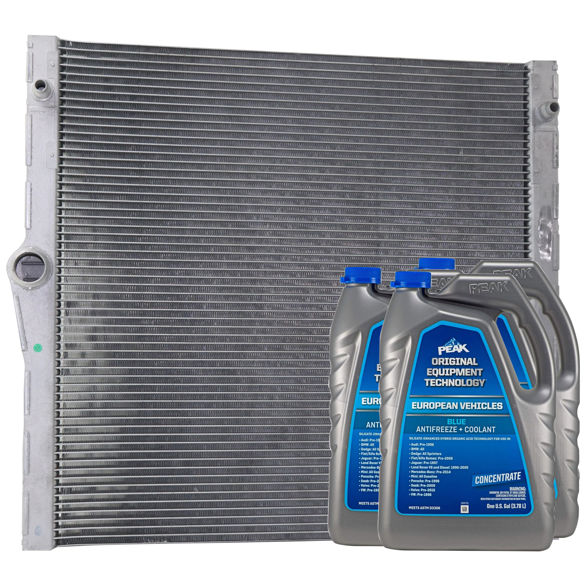 AM X5-07-10 RADIATOR 4 pc Kit includes Coolant Antifreeze SKU P13336-86-314BOEME 3