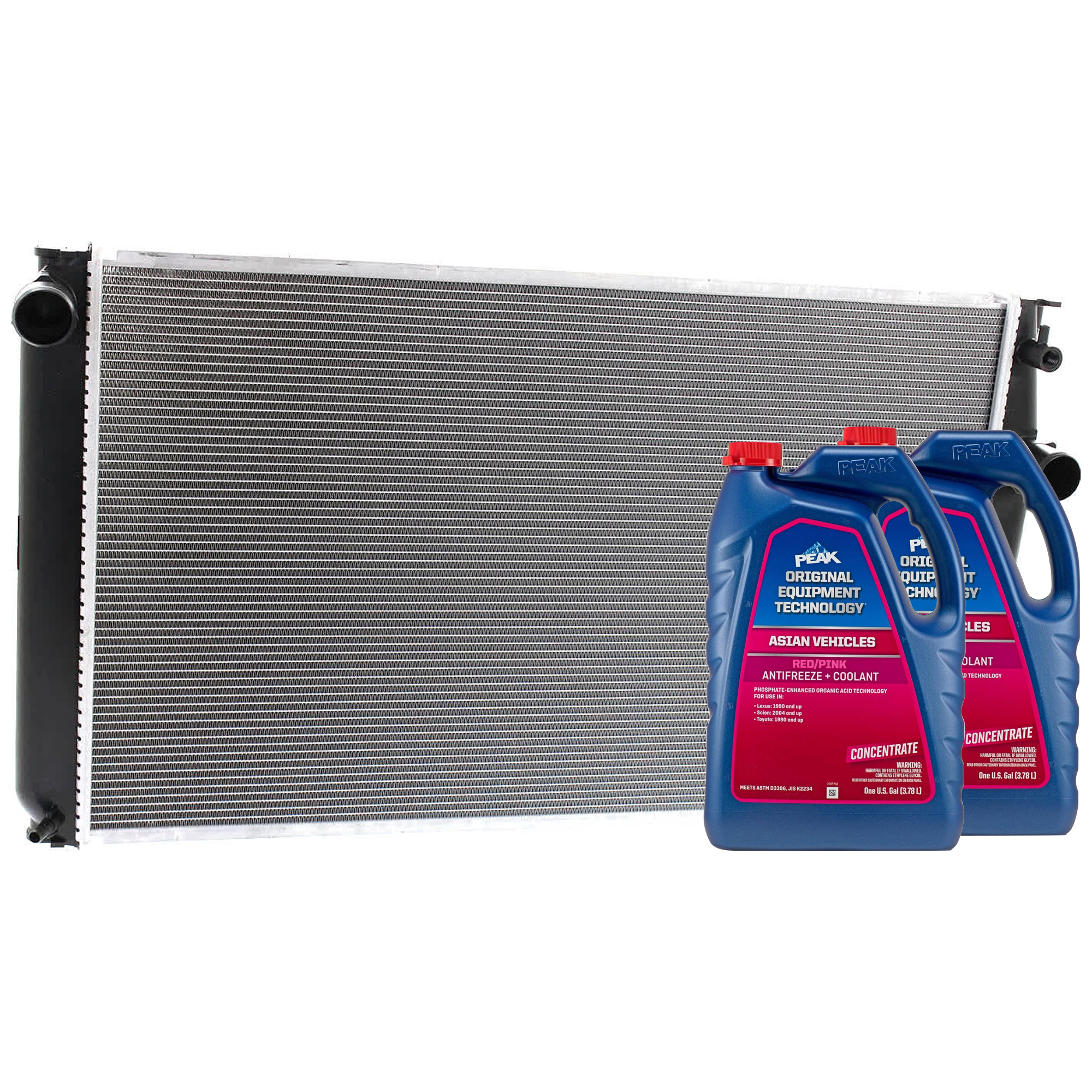 AM RAV4-09-15 RADIATOR 3 pc kit includes Coolant Antifreeze SKU P13383-86-174POEM 2