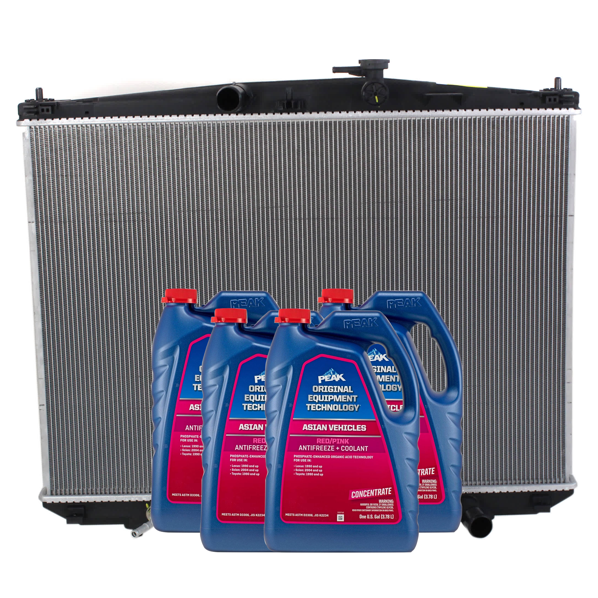 AM HIGHLANDER 14-16 RADIATOR 5 pc Kit includes Coolant Antifreeze SKU P13449-86-174POEM 4