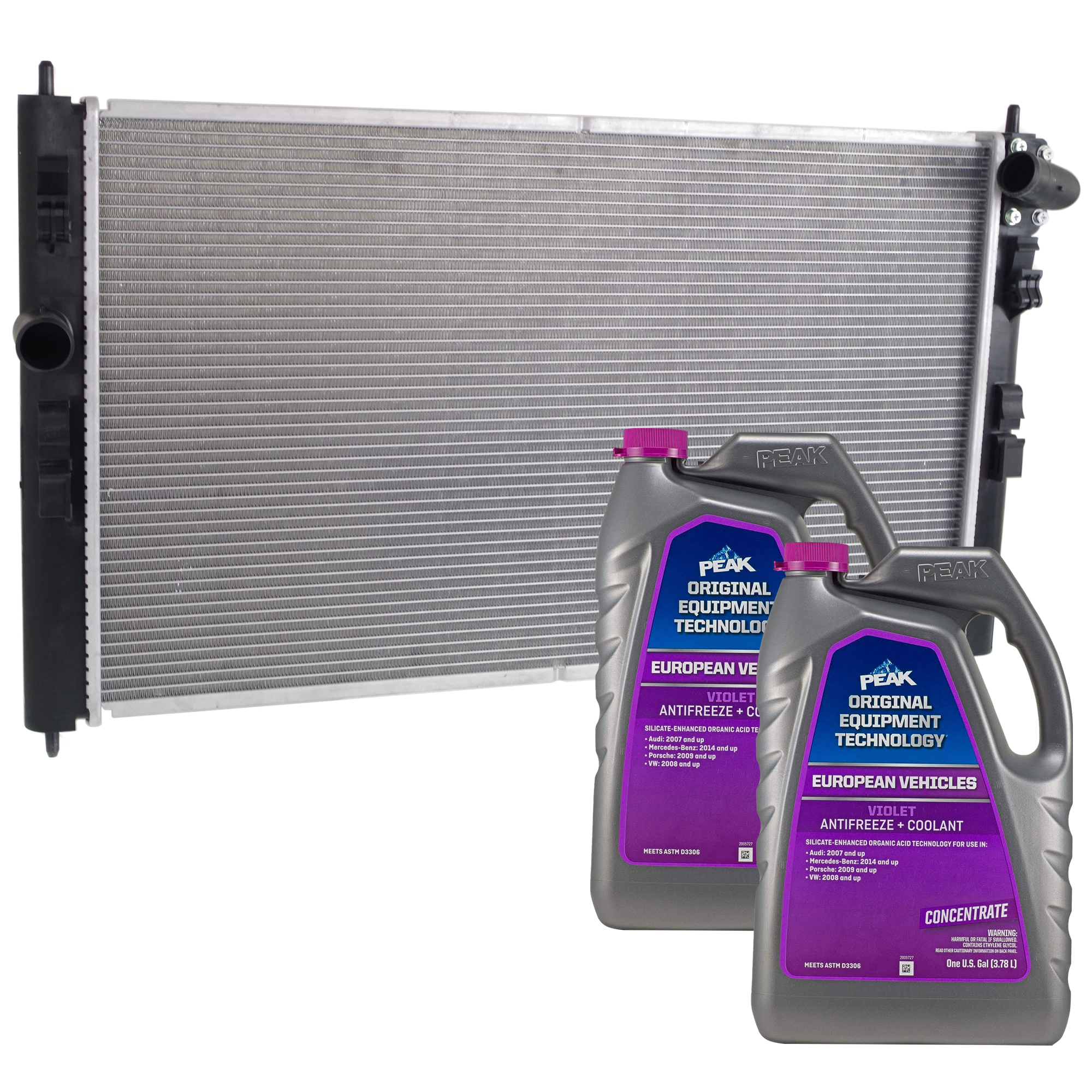 AM RVR 16-16 RADIATOR 3 pc kit with Coolant Antifreeze SKU P13525-86-314POEMV 2