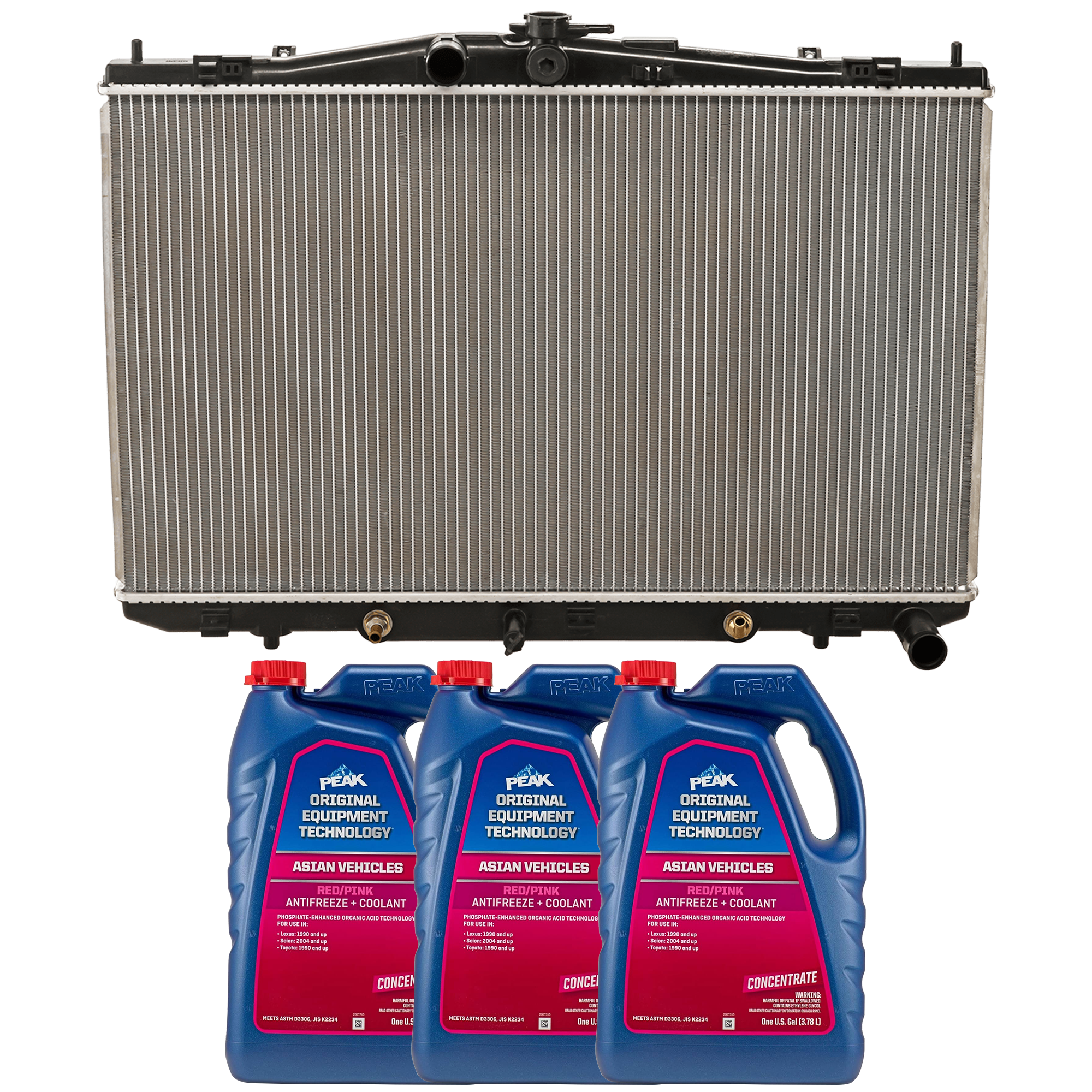 AM SIENNA 17-19 RADIATOR 4 pc Kit includes Coolant Antifreeze SKU P13663-86-174POEM 3