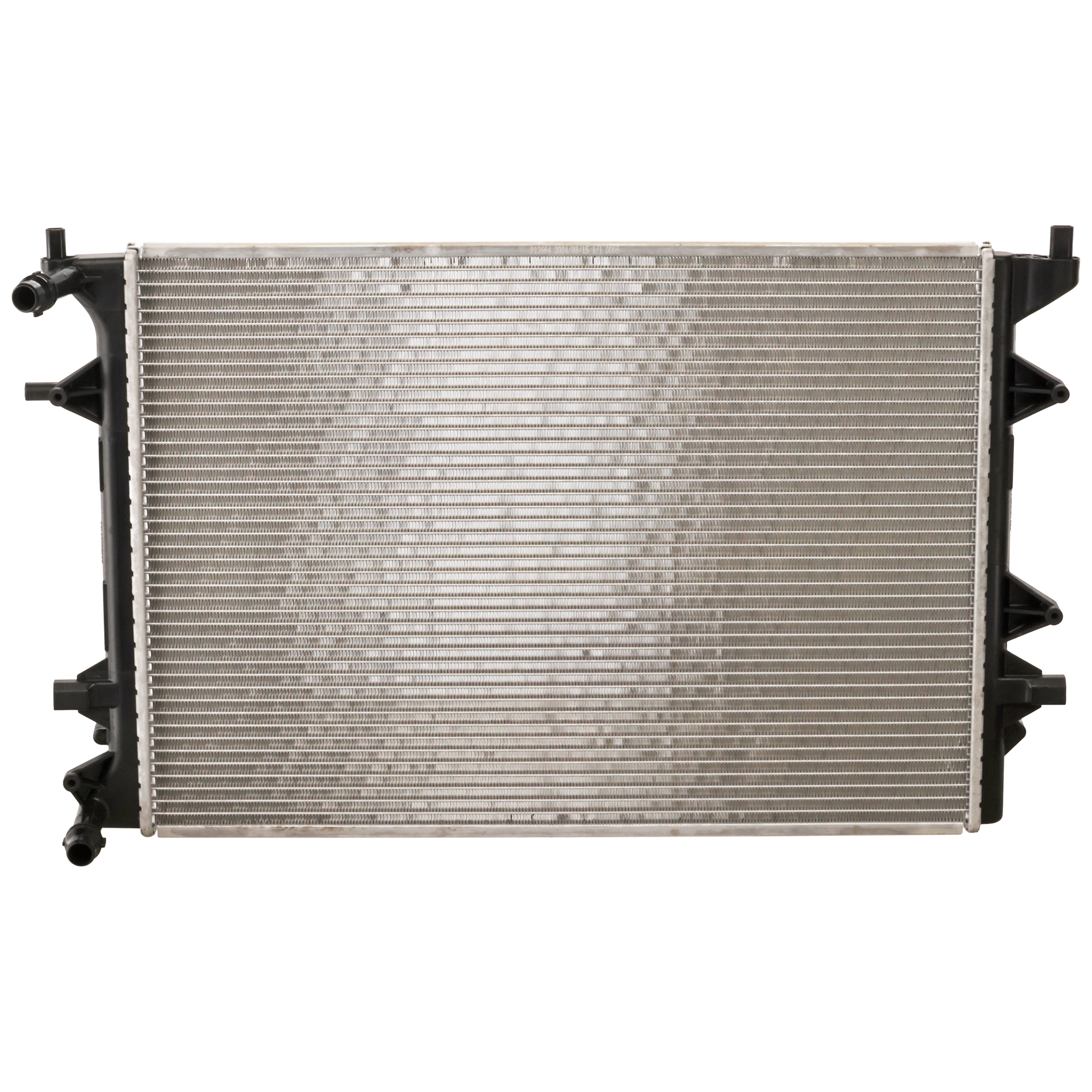 AM JETTA 16-18 RADIATOR w Auxiliary Trans Cooler 1.4L Turbo SKU P13664 Partslink VW3012113 OEM 5C0121251M