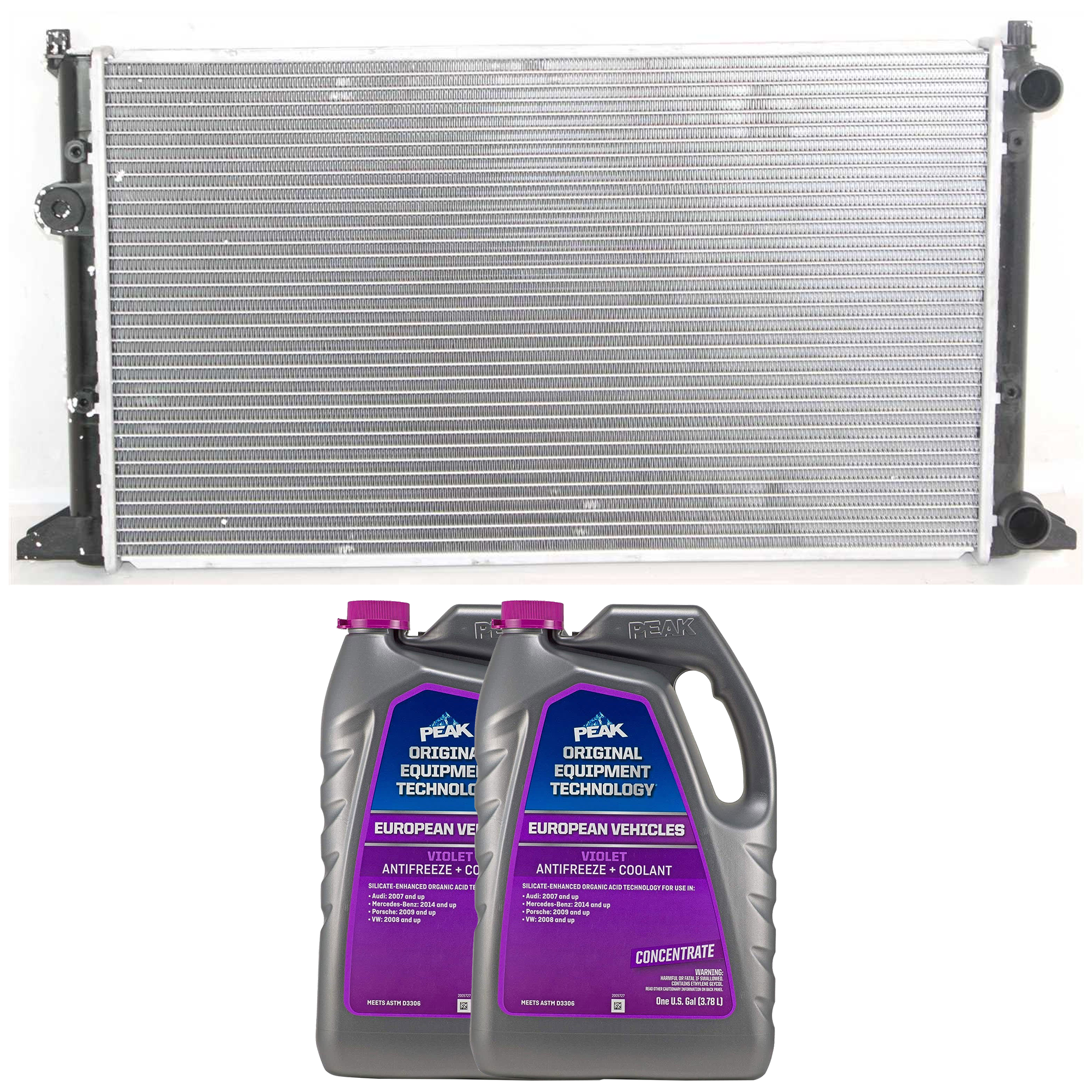 AM GOLF 93-99 RADIATOR 3 pc kit includes Coolant Antifreeze SKU P1557-86-314POEMVW 2