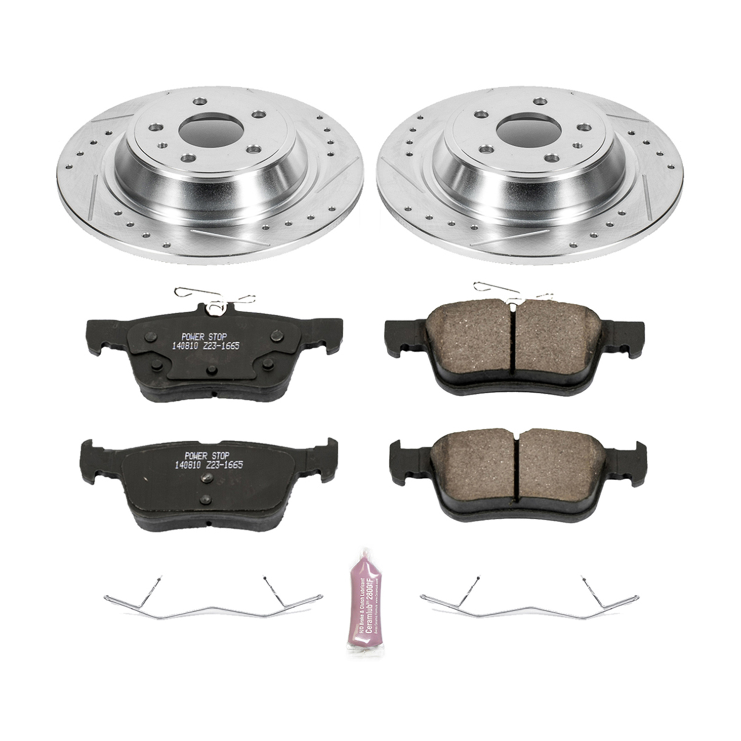 AM 1 CLICK BRAKE KIT Rear 2013-2014 FORD FUSION 2013 LINCOLN MKZ 2014 LINCOLN MKZ SKU P15K6559