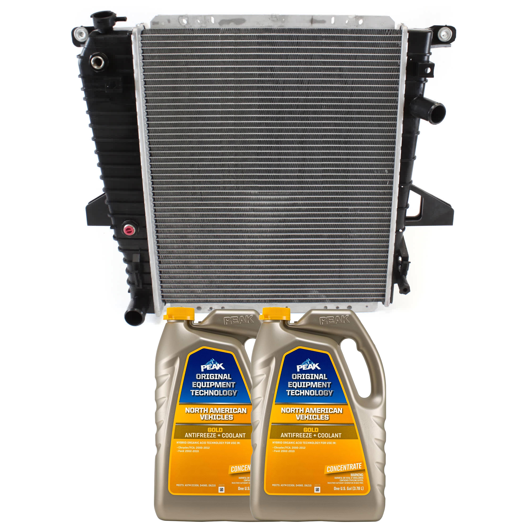 AM RANGER 95-97 RADIATOR 3 pc Kit includes Coolant Antifreeze SKU P1722-86-734GOEM 2