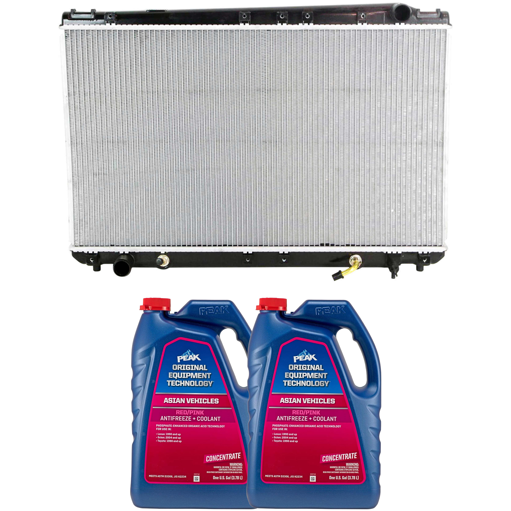 AM CAMRY 94-94 RADIATOR 3 pc Kit includes Coolant Antifreeze SKU P1746-86-374ROEM 2