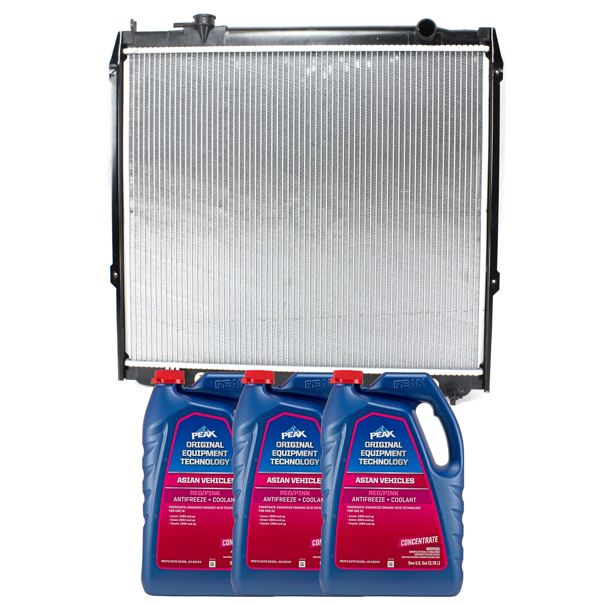 AM TACOMA 95-03 RADIATOR 4 pc Kit includes Coolant Antifreeze SKU P1755-86-374ROEM 3