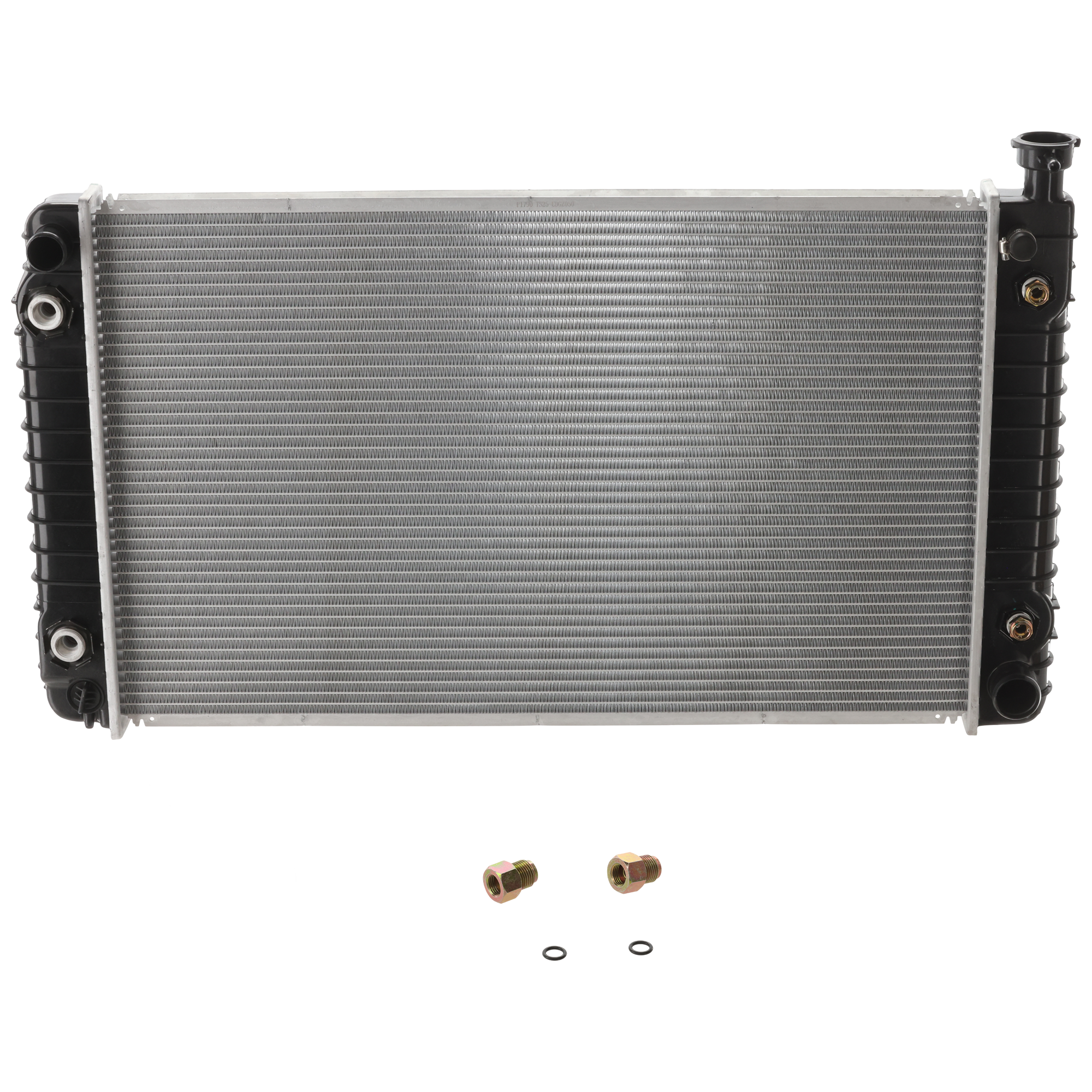 AM C K FULL SIZE P U 96-99 RADIATOR 28x17 in. core w Engine Oil Cooler 4.3L 5.0L SKU P1790 Partslink GM3010260 OEM 52469674