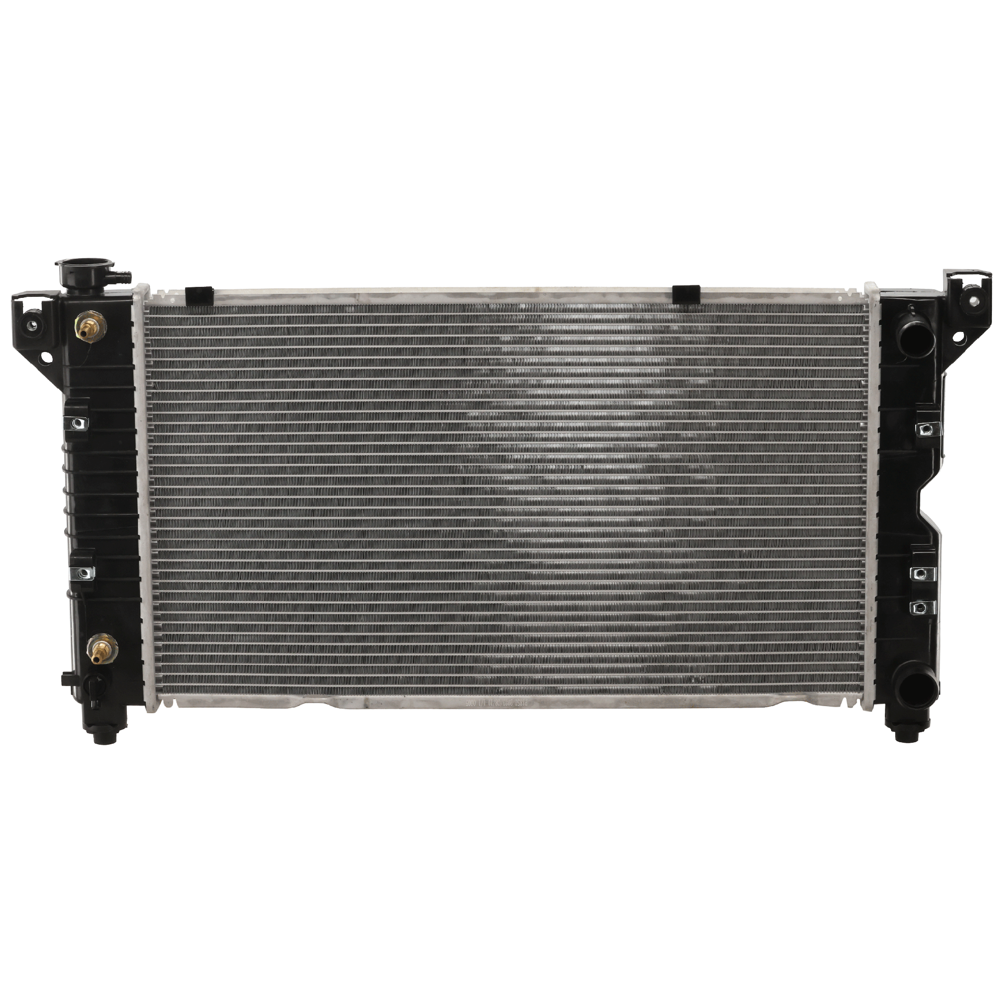 AM CARAVAN 96-00 RADIATOR Outlet on right side 3.3L 3.8L W o Engine Oil Cooler SKU P1850 Partslink CH3010164 OEM 4682976AB