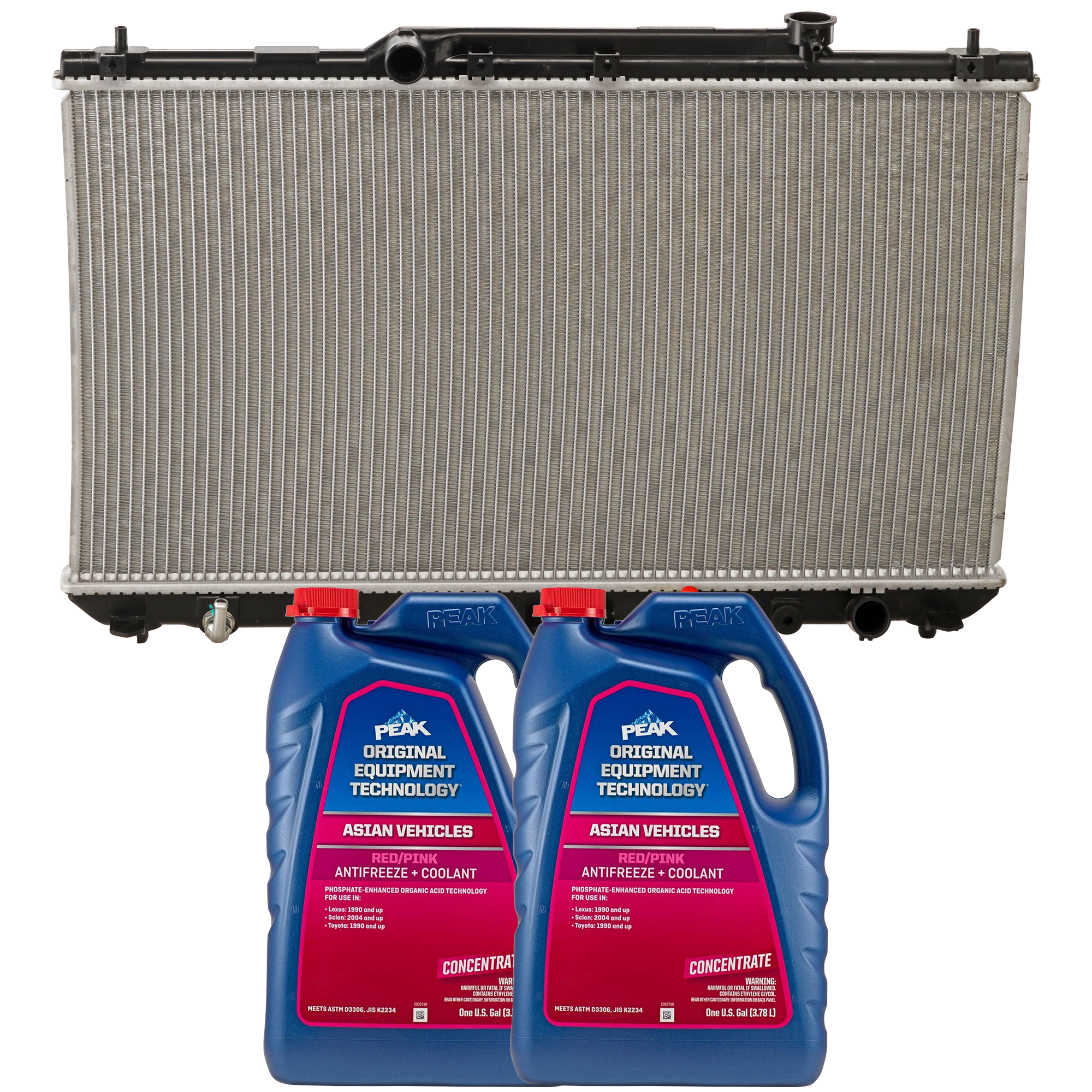 AM CAMRY 97-01 SOLARA 99-01 RADIATOR 3 pc kit includes Coolant Antifreeze SKU P1909-86-374ROEM 2