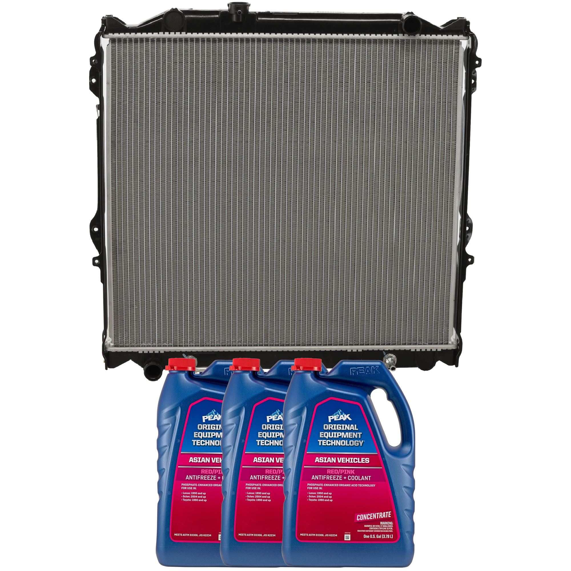 AM 4RUNNER 96-00 RADIATOR 4 pc Kit includes Coolant Antifreeze SKU P1998-86-374ROEM 3