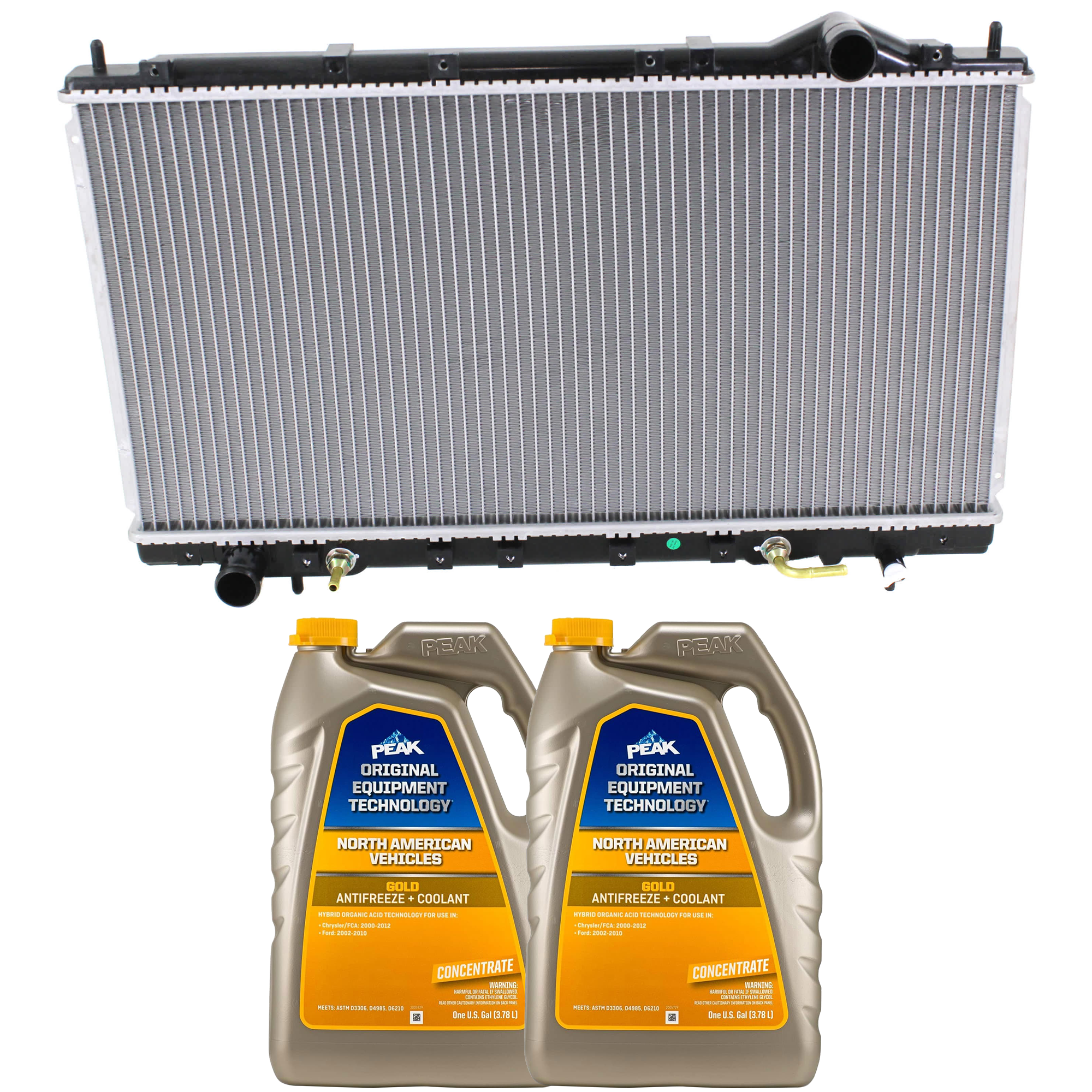 AM AVENGER SEBRING 95-99 TALON 95-98 RADIATOR 3 pc Kit includes Coolant Antifreeze SKU P2023-86-734GOEM 2