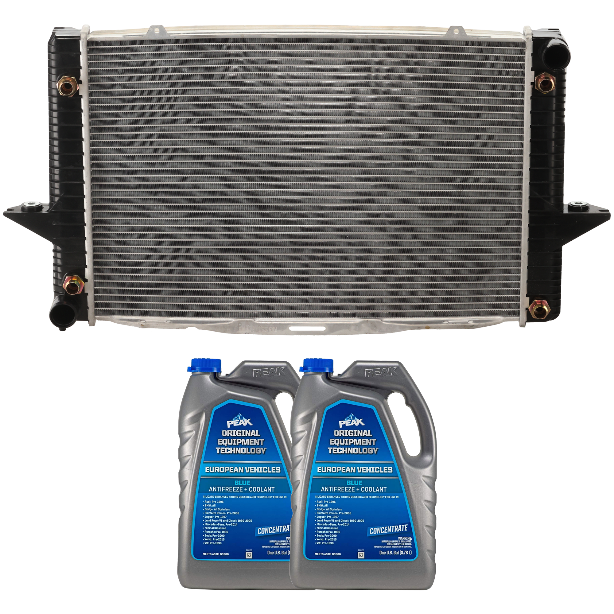 AM V70-98-04 VOLVO 850-94-97 RADIATOR 3 pc kit includes Coolant Antifreeze SKU P2099-86-314BOEME 2