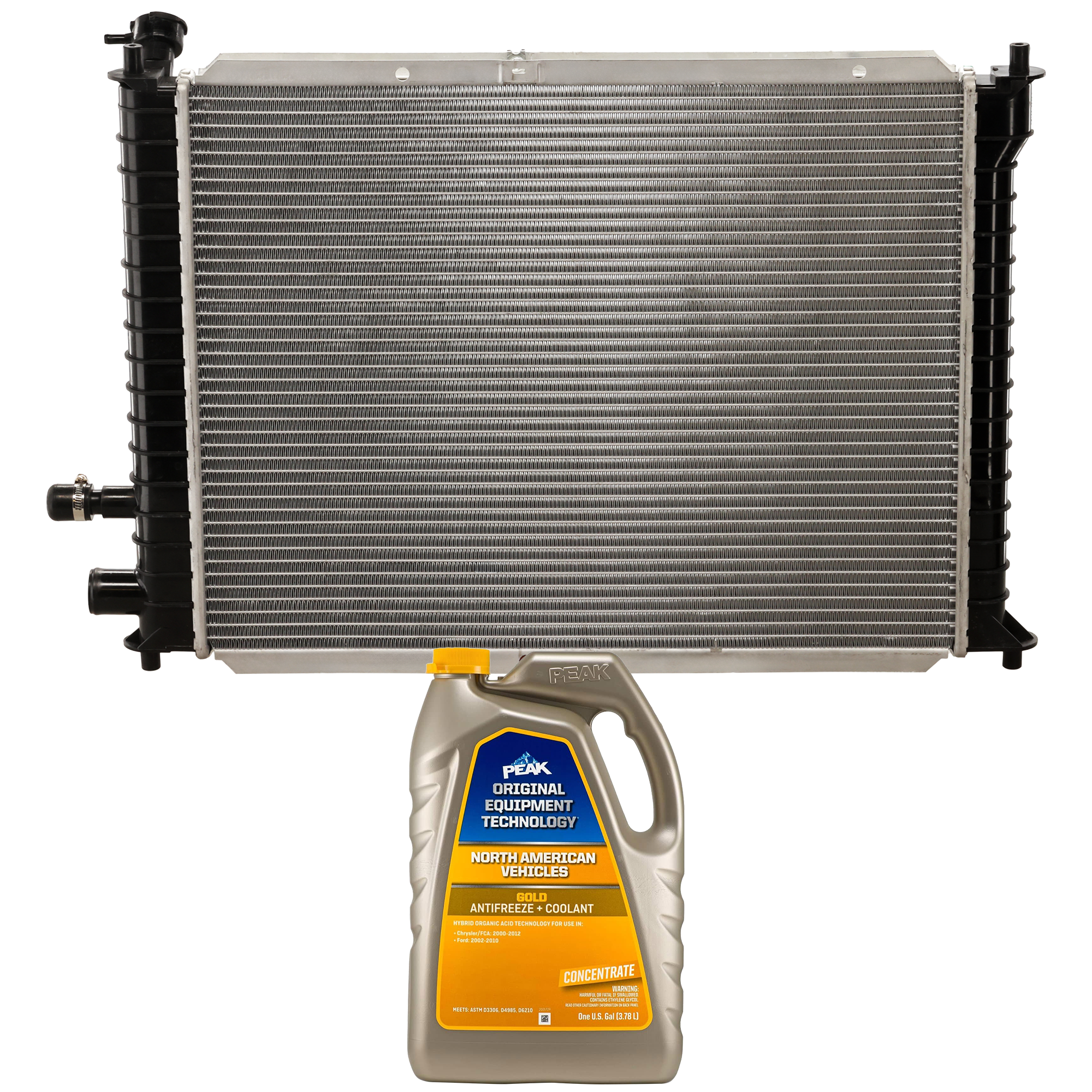 AM ESCORT 99-03 RADIATOR 2 pc kit includes Coolant Antifreeze SKU P2140-86-734GOEM 1