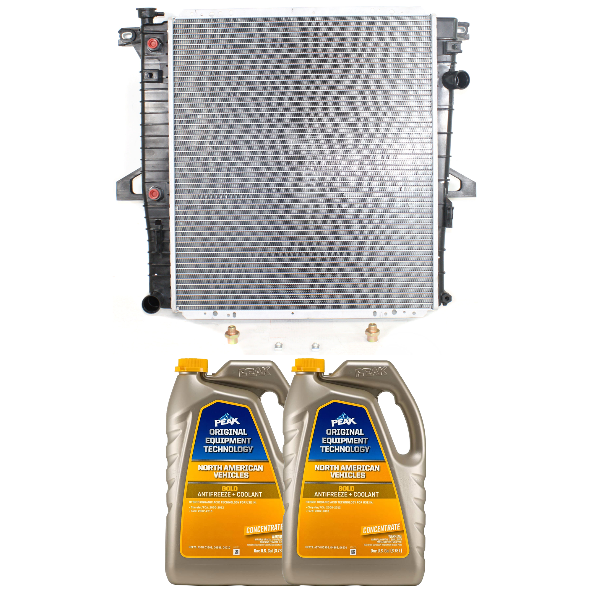 AM EXPLORER 98-98 RADIATOR 3 pc Kit includes Coolant Antifreeze SKU P2174-86-734GOEM 2