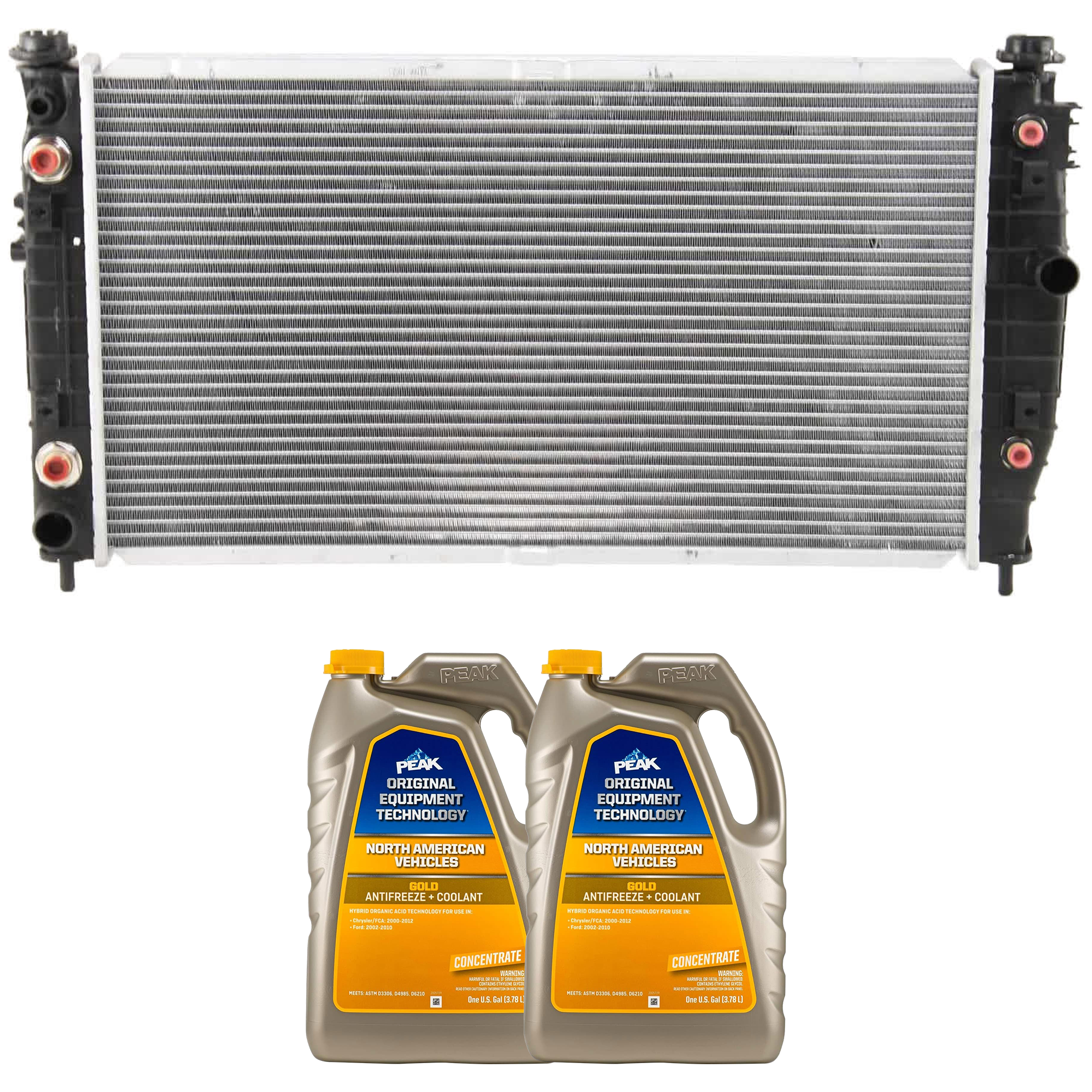 AM 300M 02-02 CONCORDE 98-02 INTREPID 98-98 RADIATOR 3 pc Kit includes Coolant Antifreeze SKU P2184-86-734GOEM 2