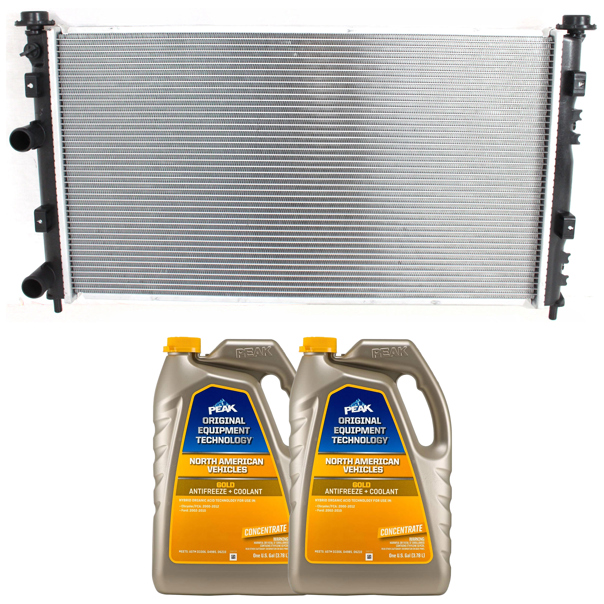 AM SEBRING STRATUS 02-06 RADIATOR 3 pc kit with Coolant Antifreeze SKU P2323V 86-734GOEM 2