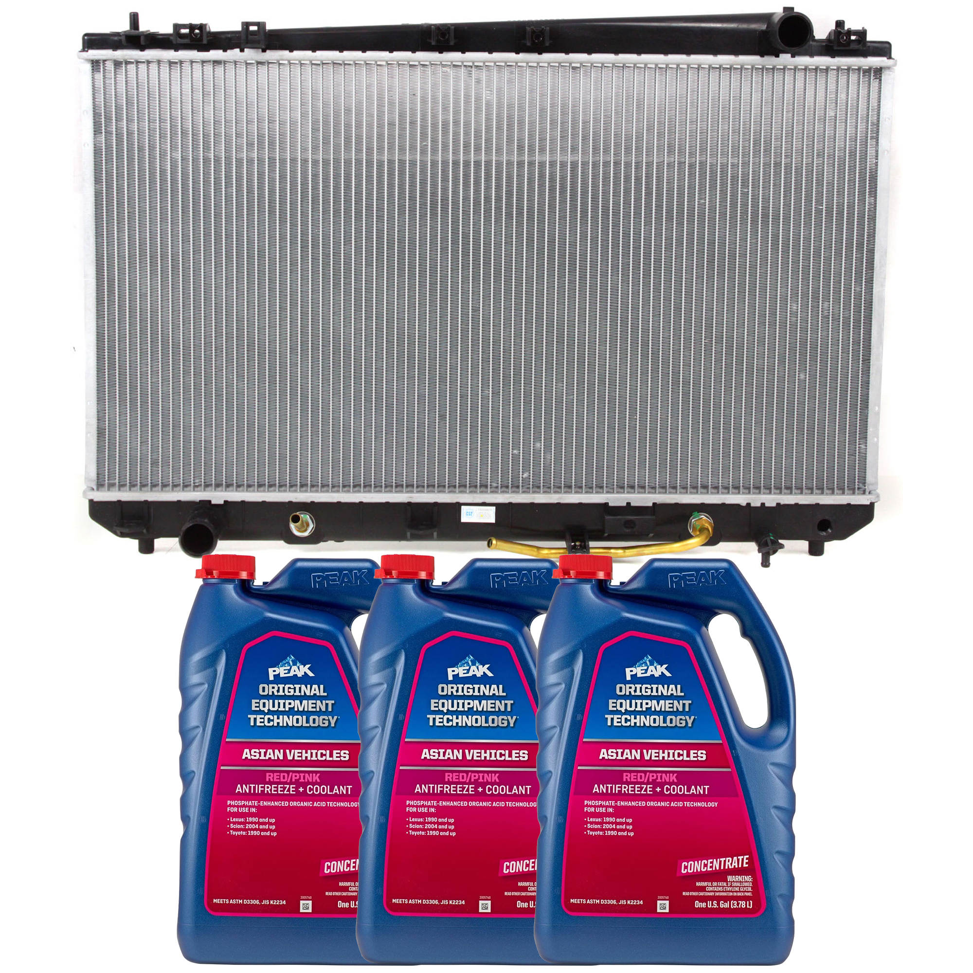 AM AVALON 03-04 RADIATOR 4 pc kit with Coolant Antifreeze SKU P2324-86-174POEM 3